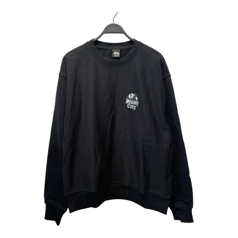 STUSSY/Sweatshirt/XL/Cotton/BLK/STUSSY CORP 8BALL