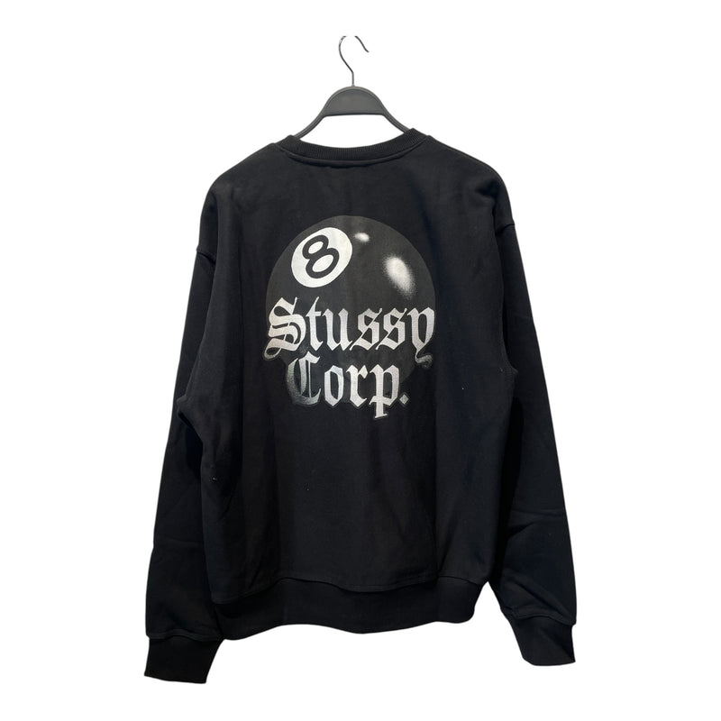STUSSY/Sweatshirt/XL/Cotton/BLK/STUSSY CORP 8BALL