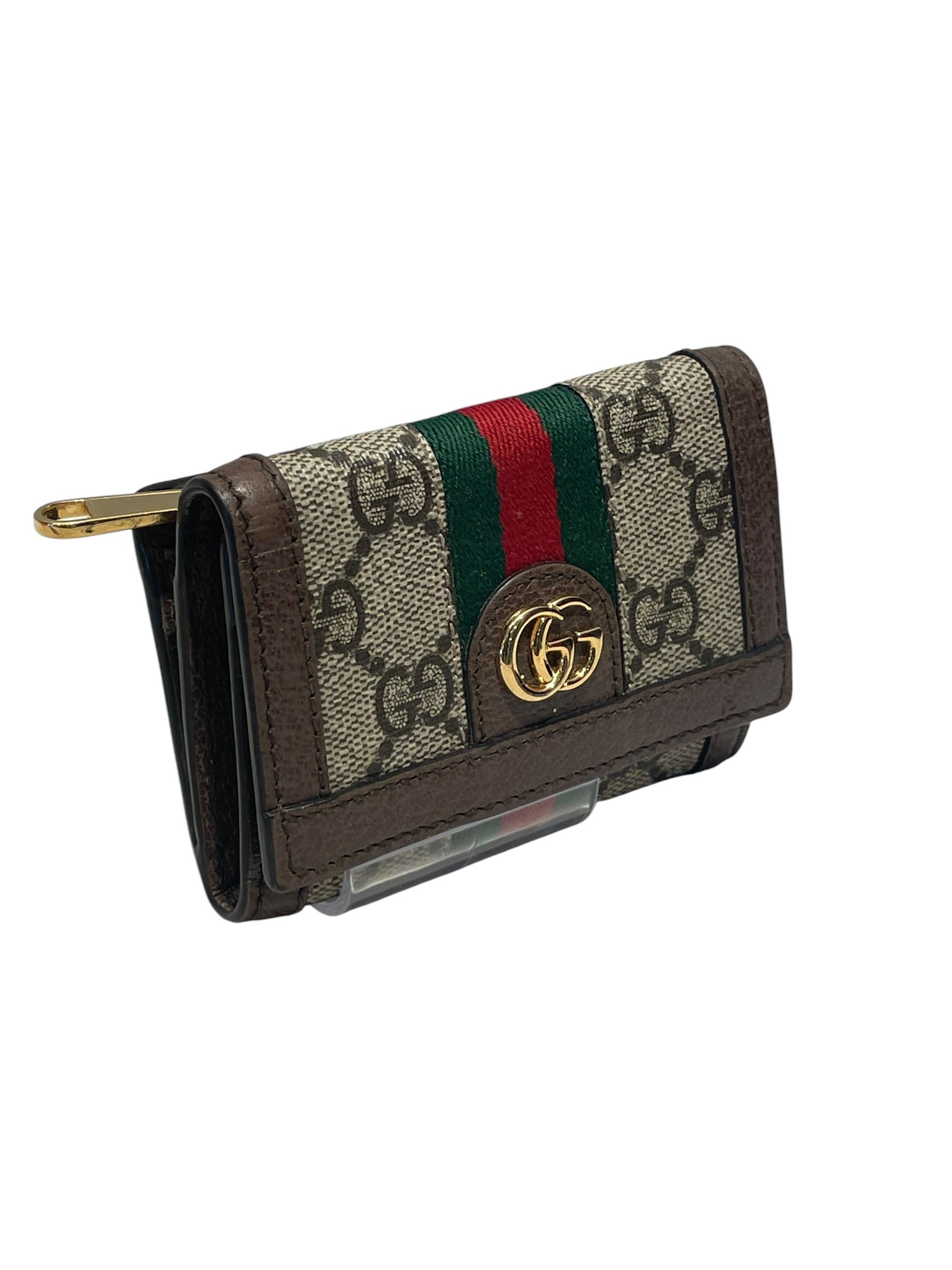 GUCCI/Wallet/Monogram/BRW/ophidia compact view 1