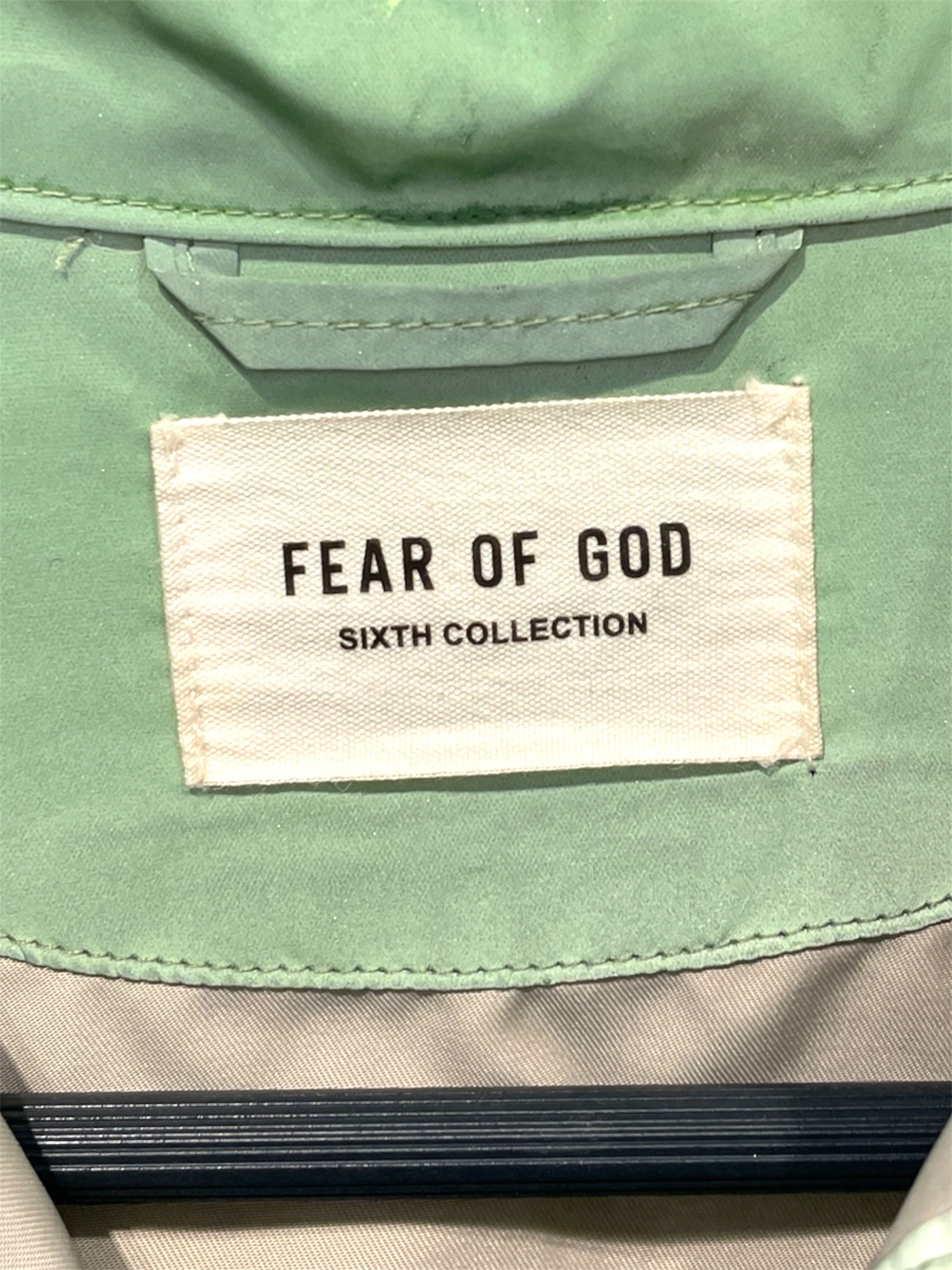 FEAR OF GOD/SS Shirt/XS/Nylon/GRN/reflective/SIXTH COLLECTION view 3