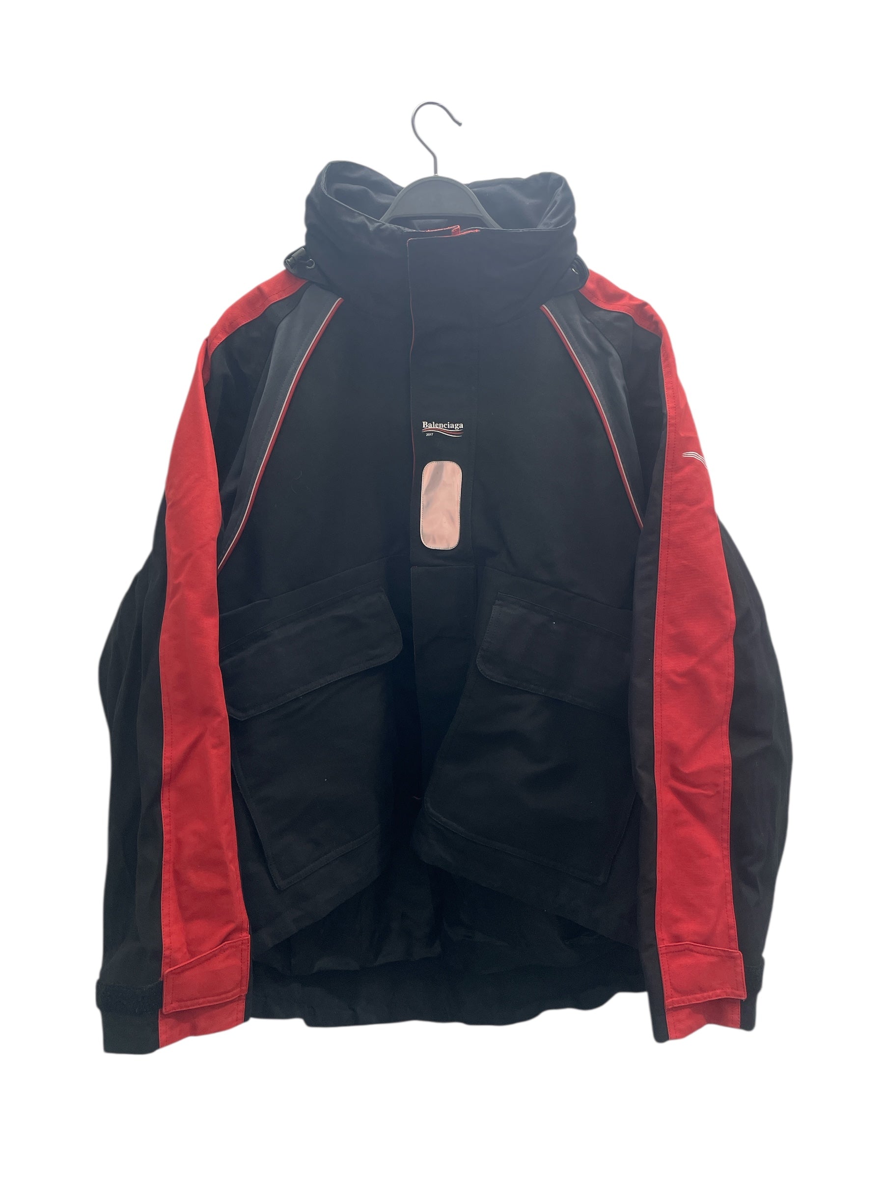 BALENCIAGA/Jacket/44/Nylon/BLK/2017 parka view 1