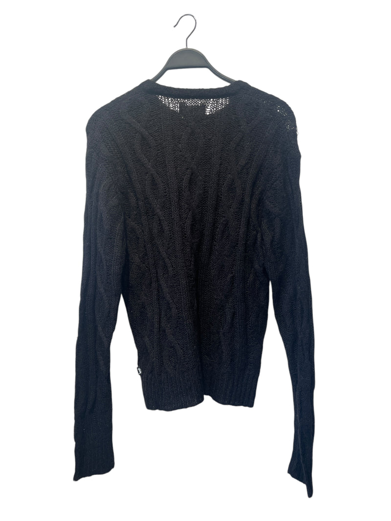 STUSSY/Sweater/M/Wool/BLK/