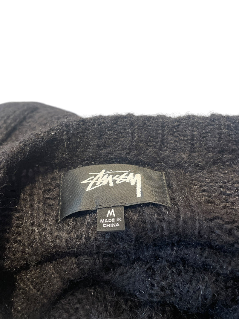 STUSSY/Sweater/M/Wool/BLK/