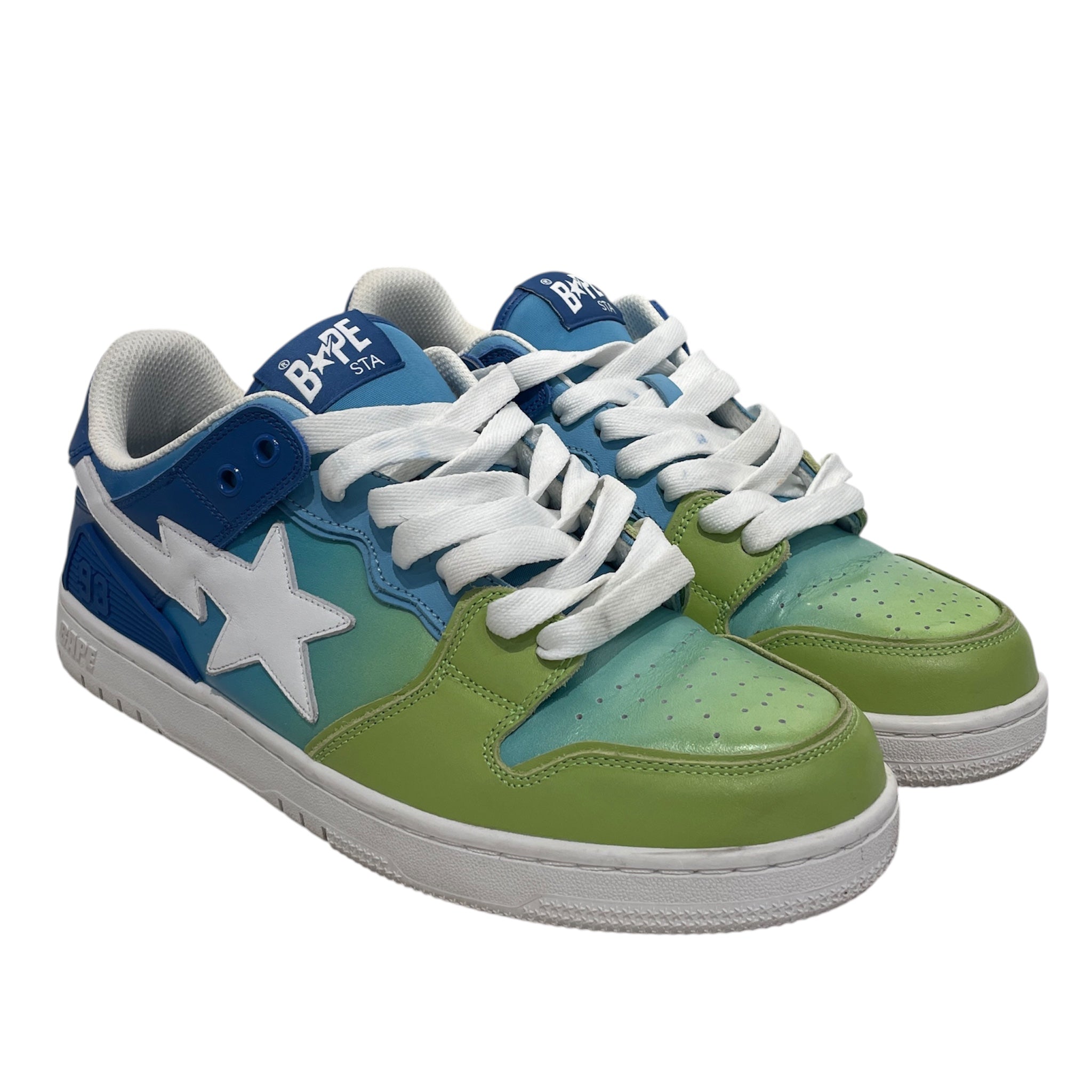 A BATHING APE/Low-Sneakers/US 10/Leather/BLU/ view 1