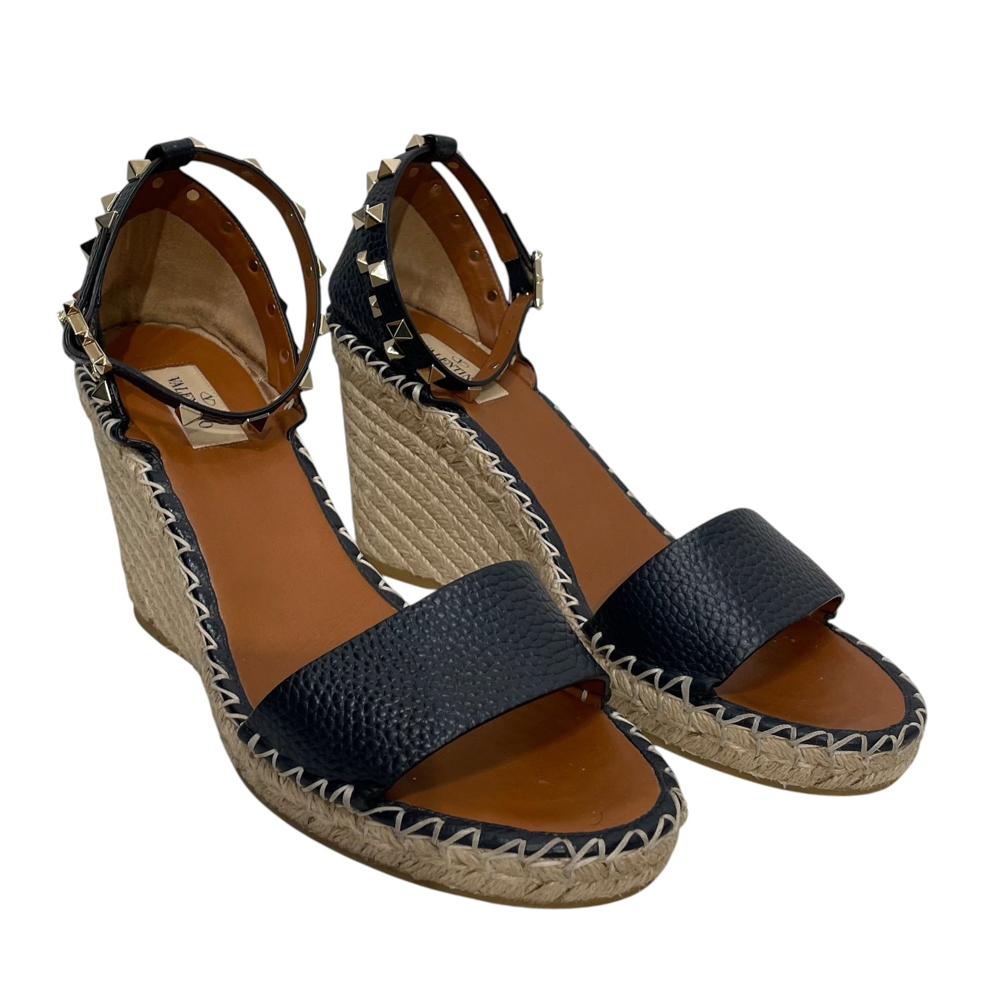 VALENTINO GARAVANI/Heels/EU 41/NVY/Rockstud Wedges view 1