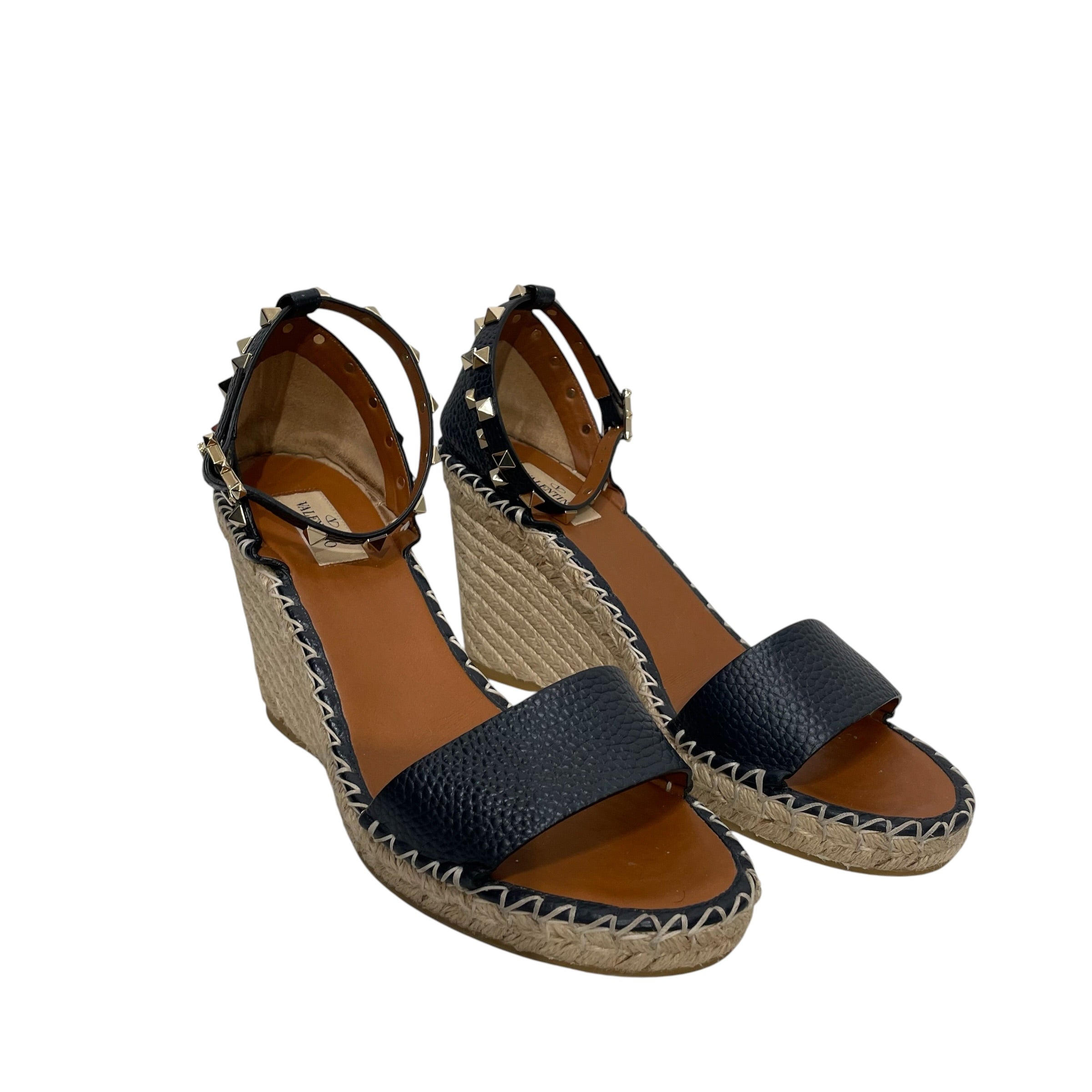 VALENTINO GARAVANI/Heels/EU 41/NVY/Rockstud Wedges view 1