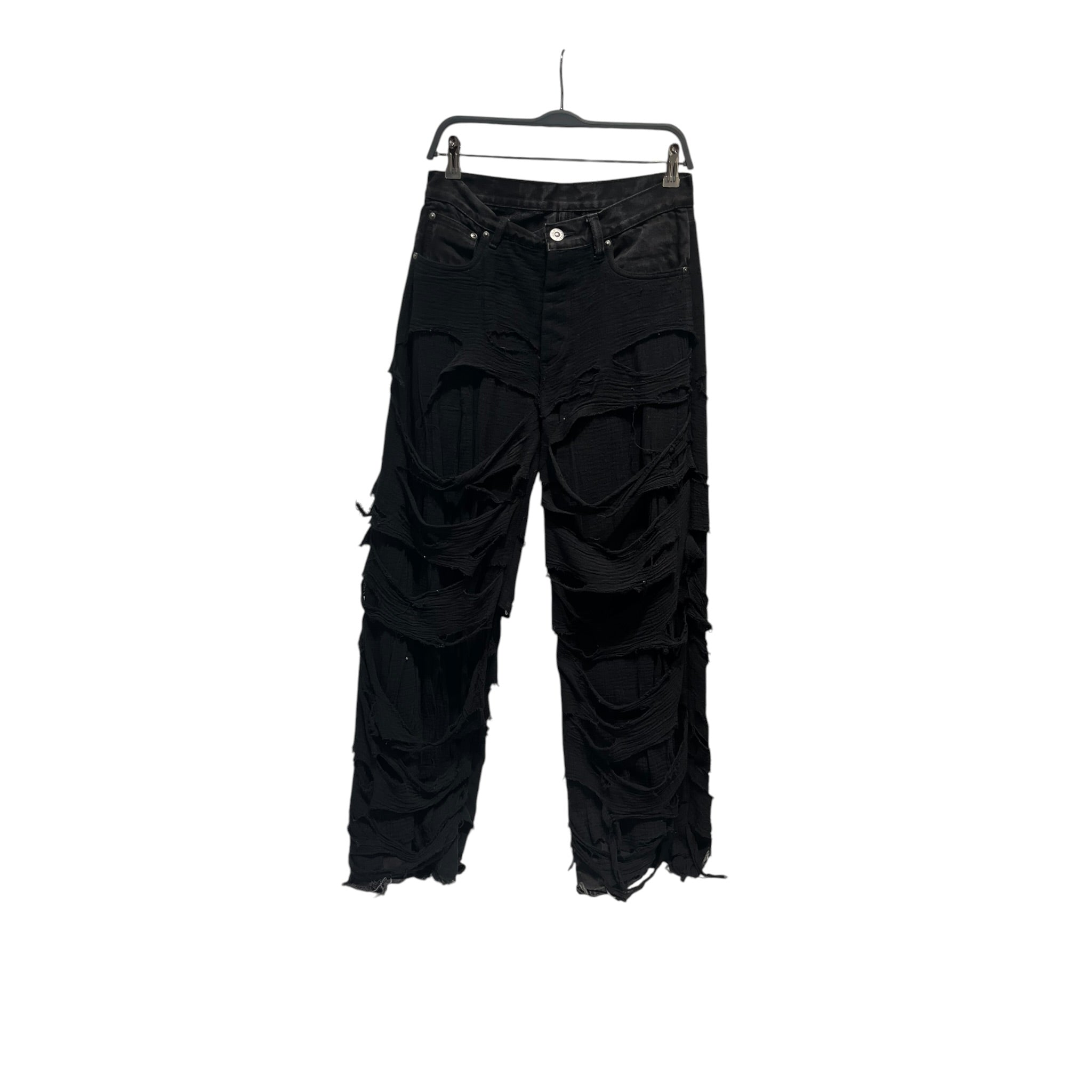 PARADOXE PARIS/Pants/38/Cotton/BLK/Distressed/REAPER JEANS DISTRESSED LINEN view 1