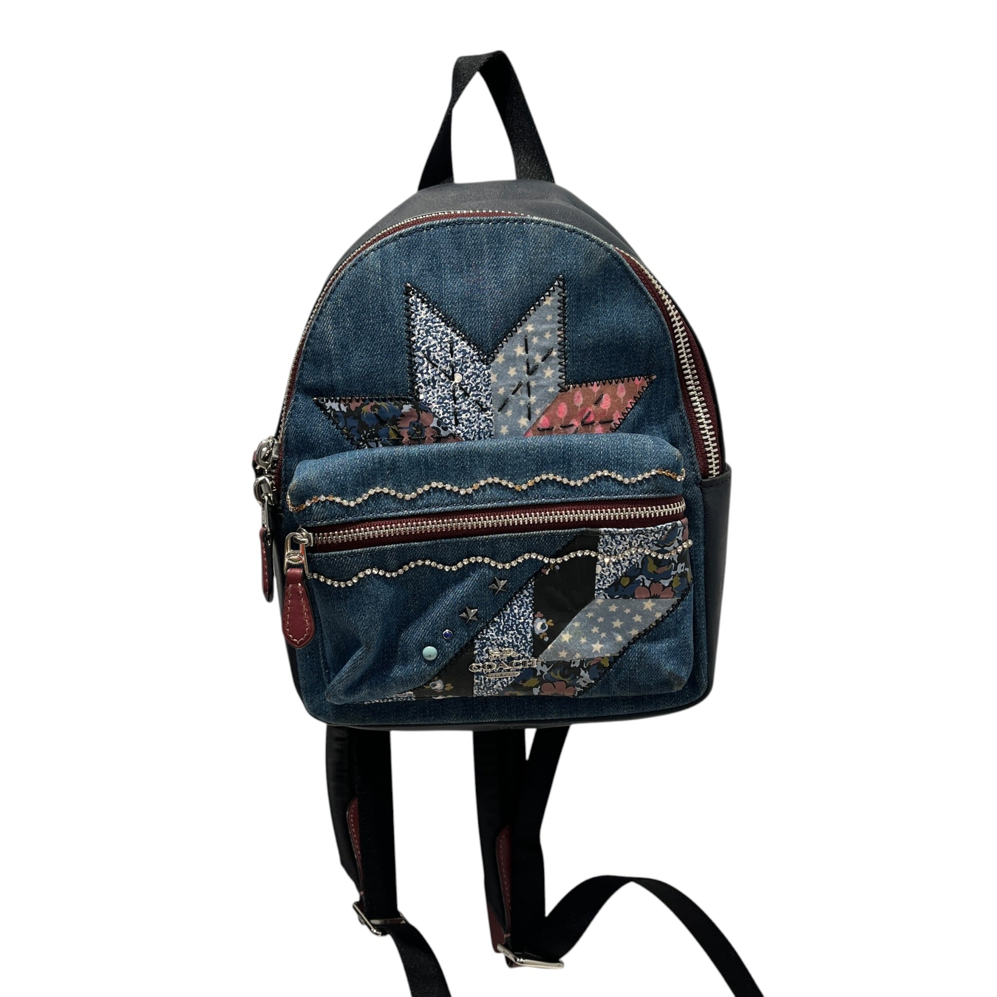COACH/Backpack/All Over Print/Cotton/BLU/CHARLE BACKPACK view 1