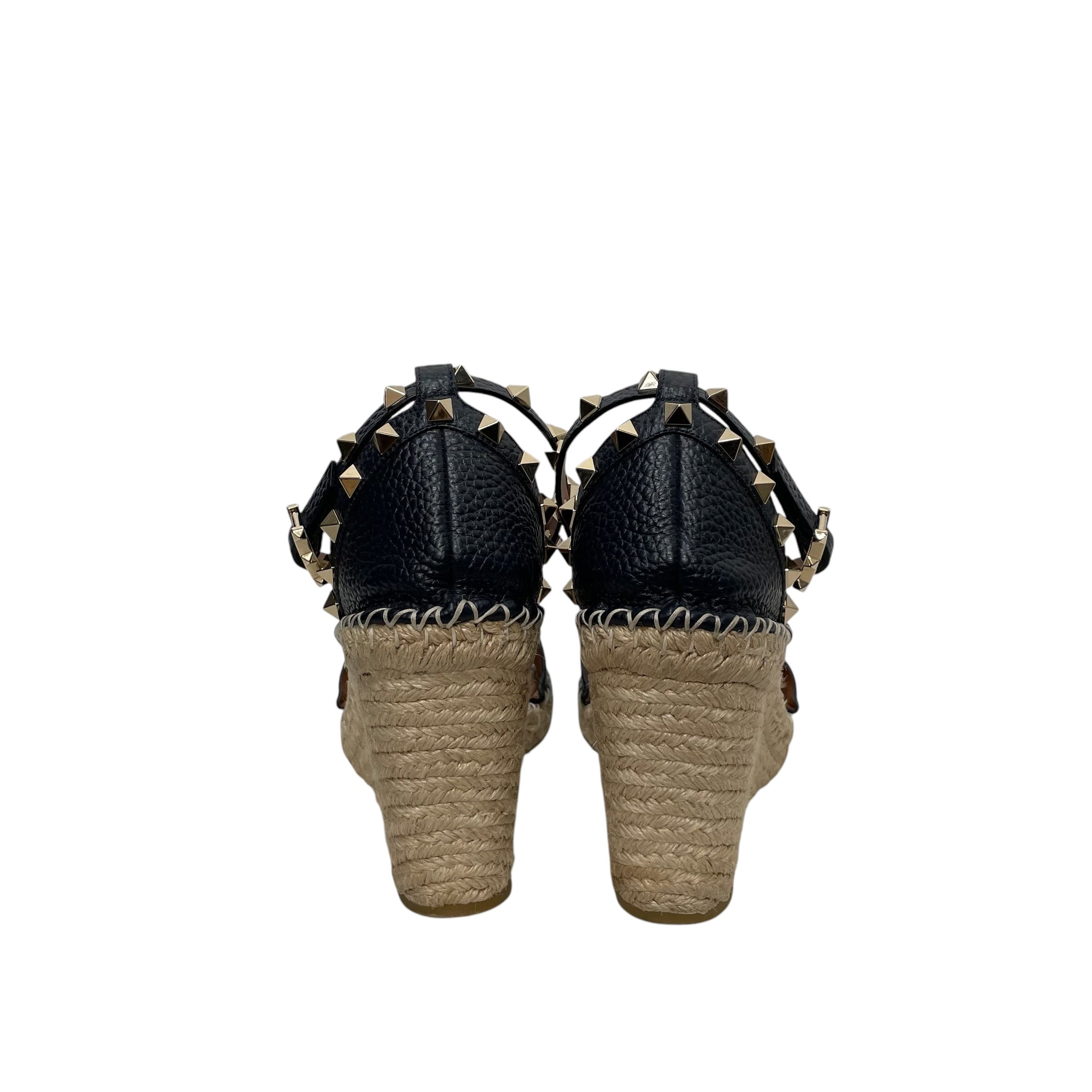 VALENTINO GARAVANI/Heels/EU 41/NVY/Rockstud Wedges view 4