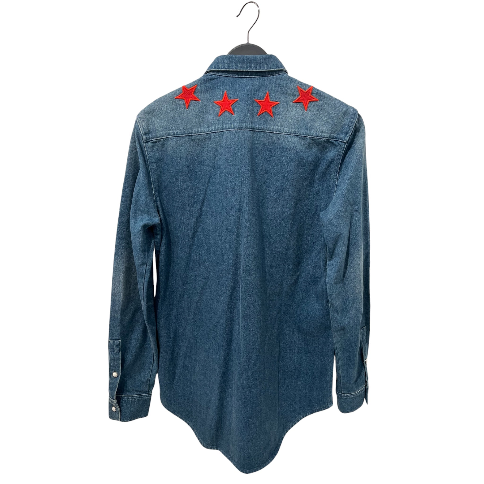 GIVENCHY/LS Shirt/S/Cotton/BLU/TISCI ERA RED STAR DENIM SHIRT view 2
