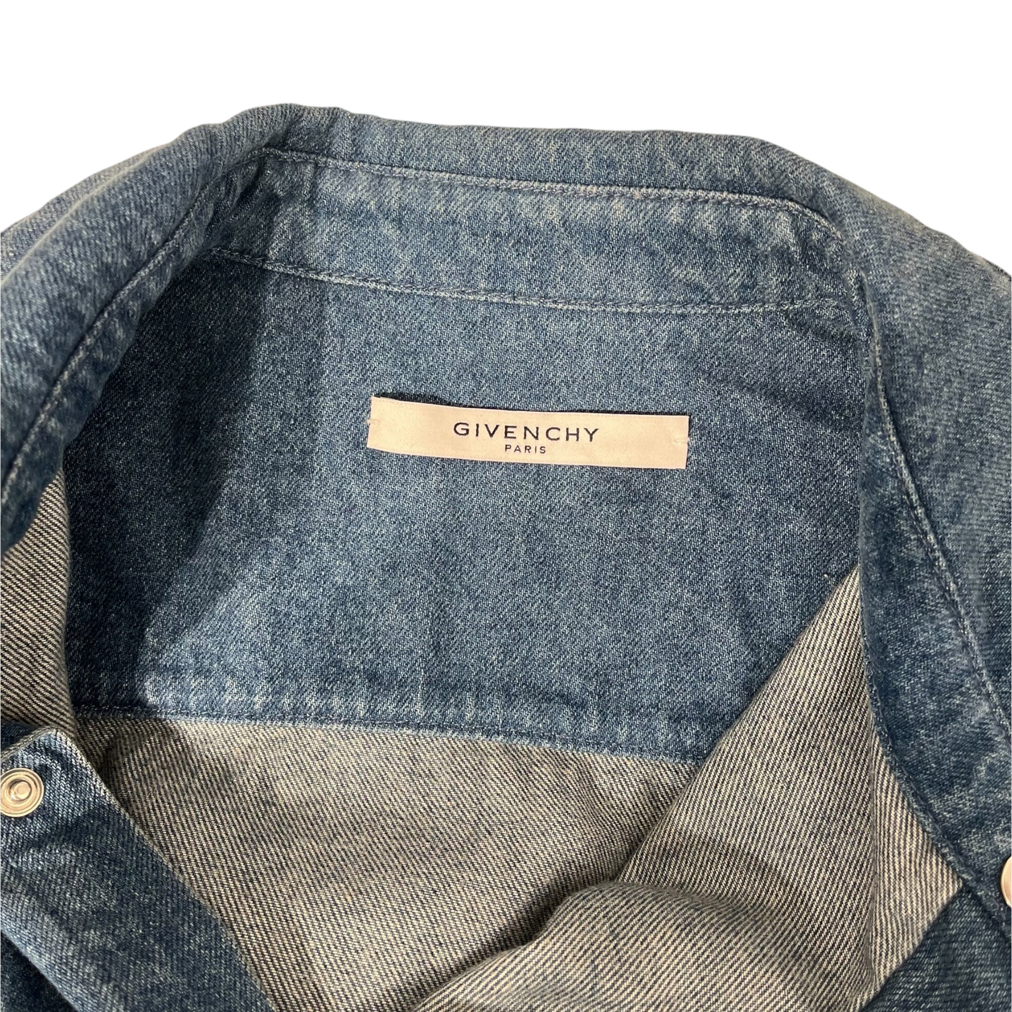 GIVENCHY/LS Shirt/S/Cotton/BLU/TISCI ERA RED STAR DENIM SHIRT view 3