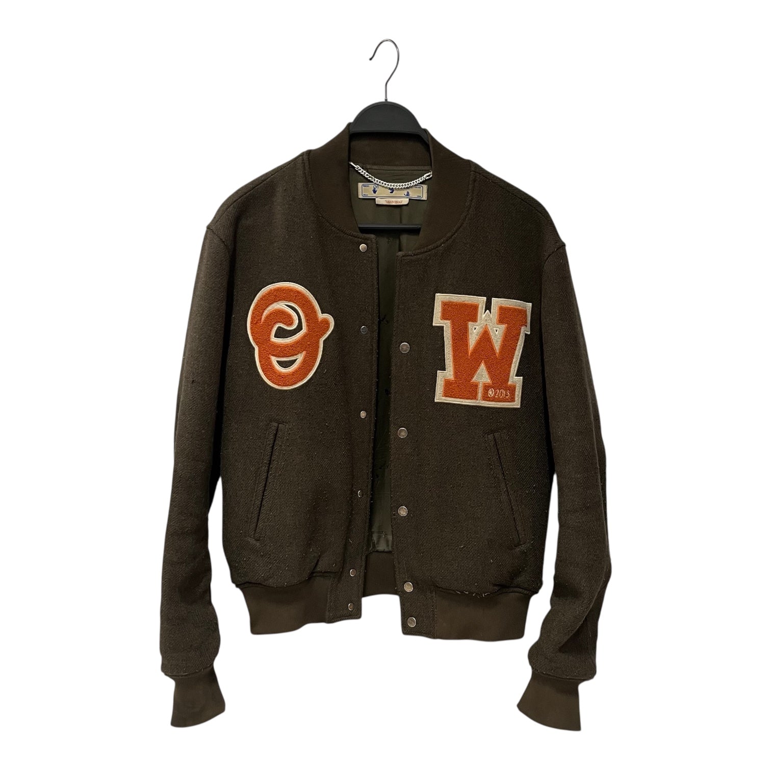 OFF-WHITE/Quilted Jkt/M/Wool/GRN/ view 1