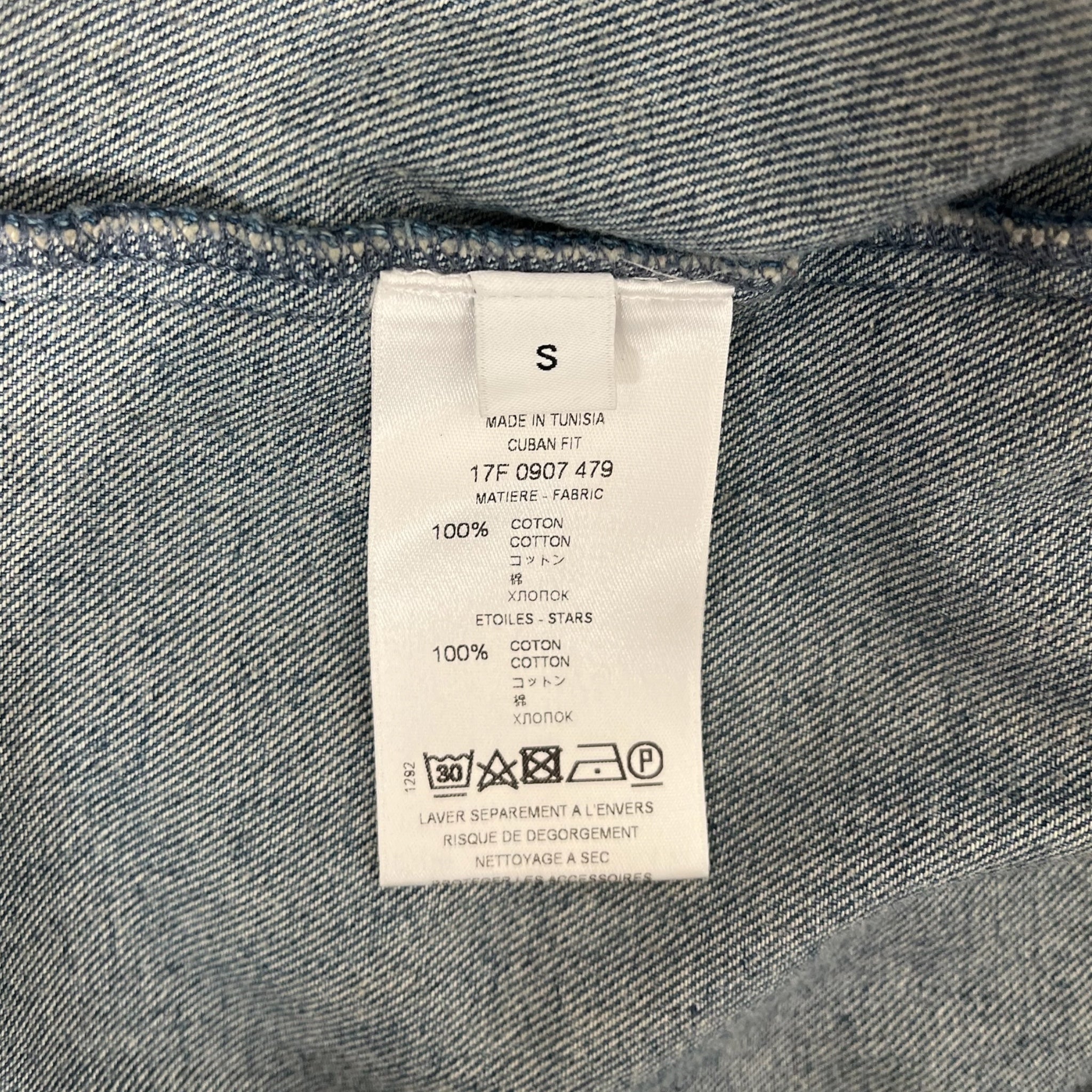 GIVENCHY/LS Shirt/S/Cotton/BLU/TISCI ERA RED STAR DENIM SHIRT view 4