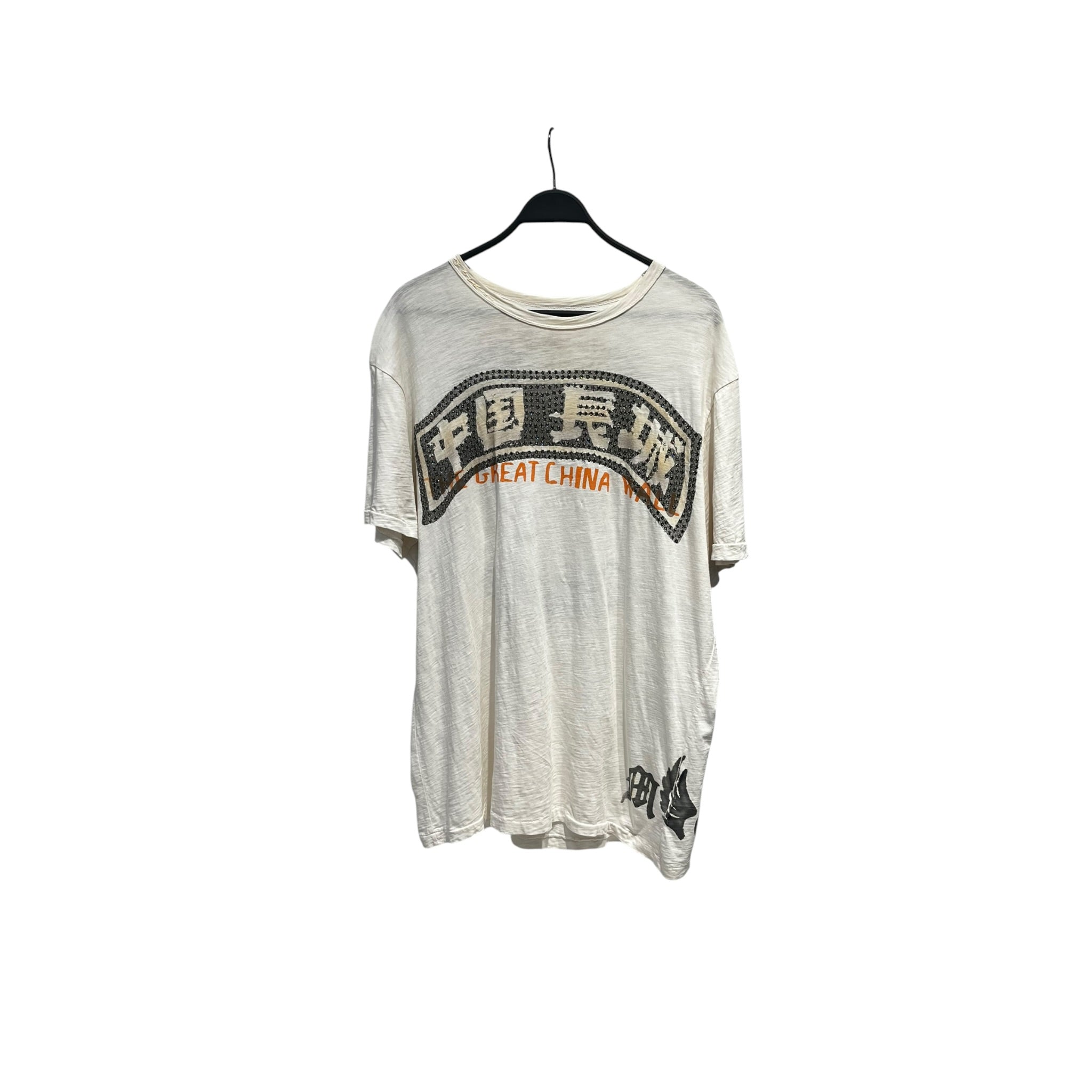CHINA WALL/LS T-Shirt/Cotton/GRY/Graphic/RHINESTONES - THE GREAT CHINA view 1