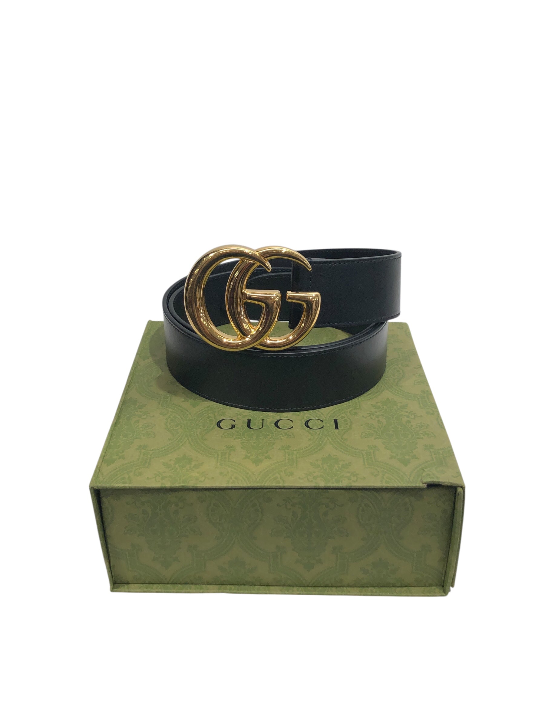 GUCCI/Belt/Leather/BLK/M's/ view 1