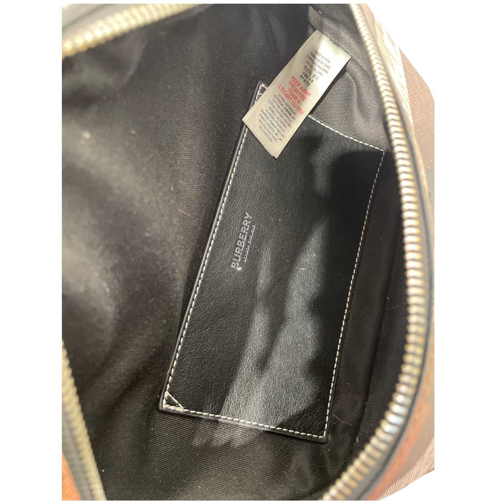 BURBERRY/Fanny Pack/All Over Print/Leather/BRW/CASON BELT BAG view 4
