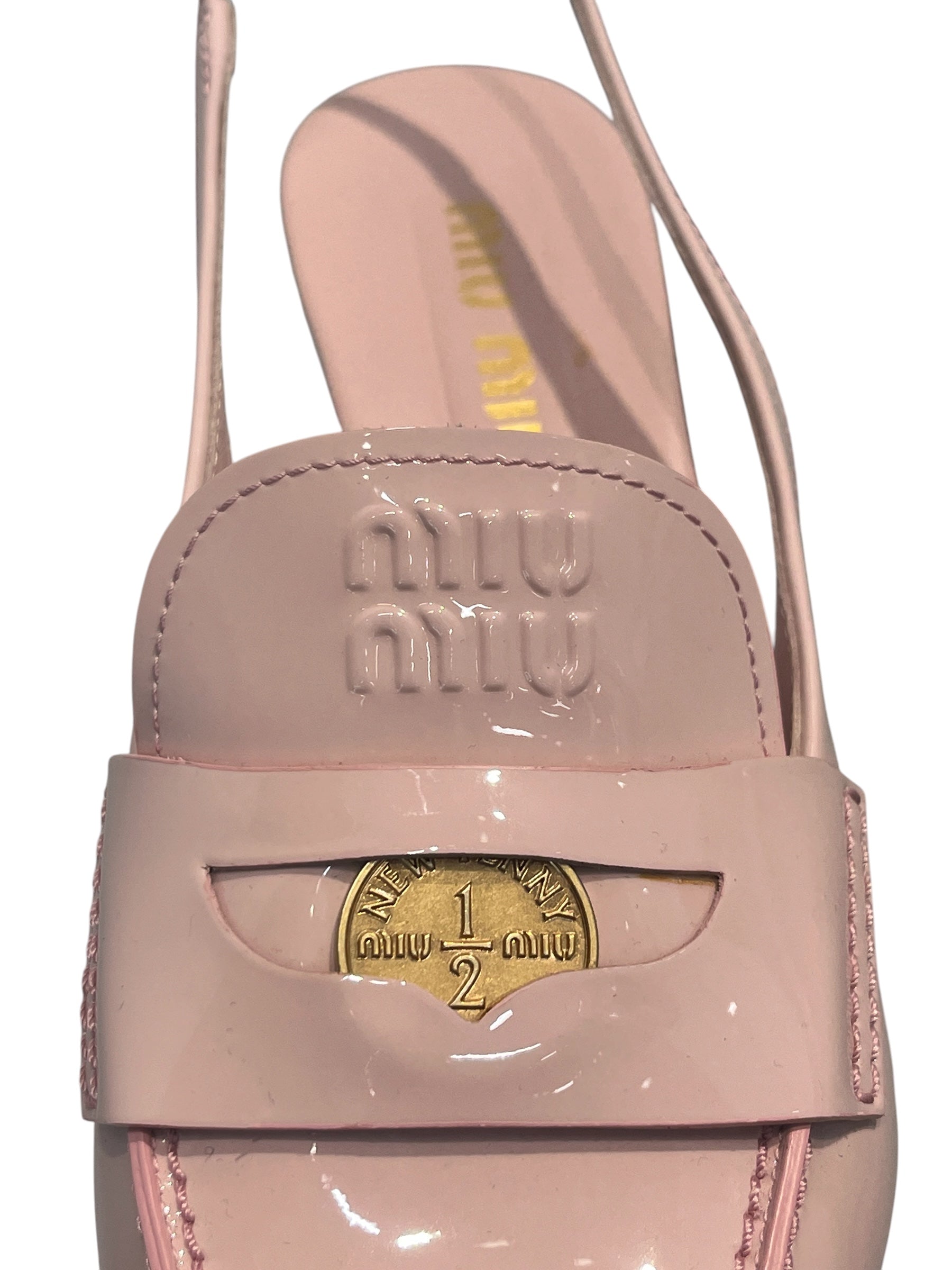 MIU MIU/Heels/US 9.5/Leather/PNK/SLINGBACK LEATHER HEELS view 3