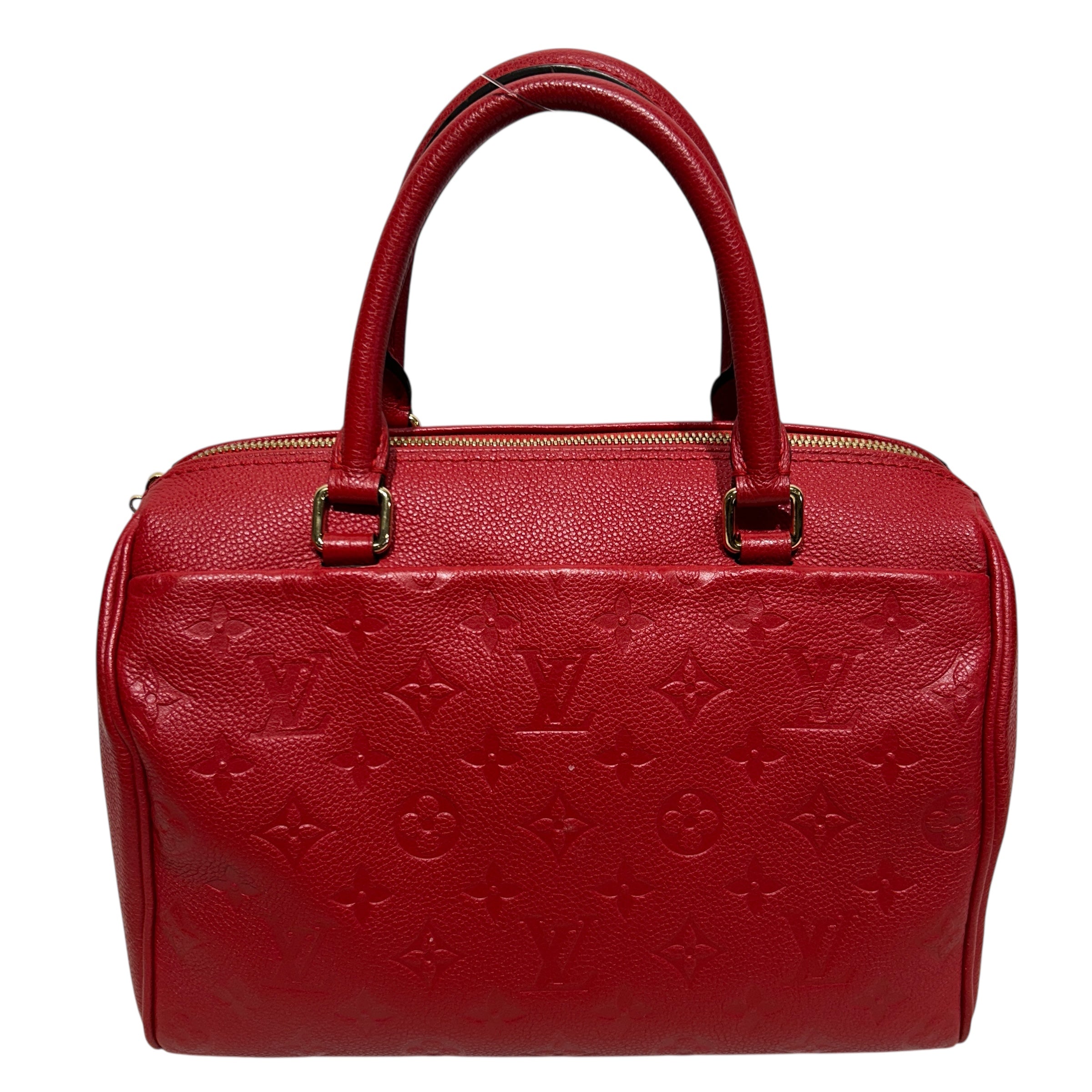 LOUIS VUITTON/Hand Bag/Monogram/Leather/RED/MONOGRAM EMPRIENTE view 2