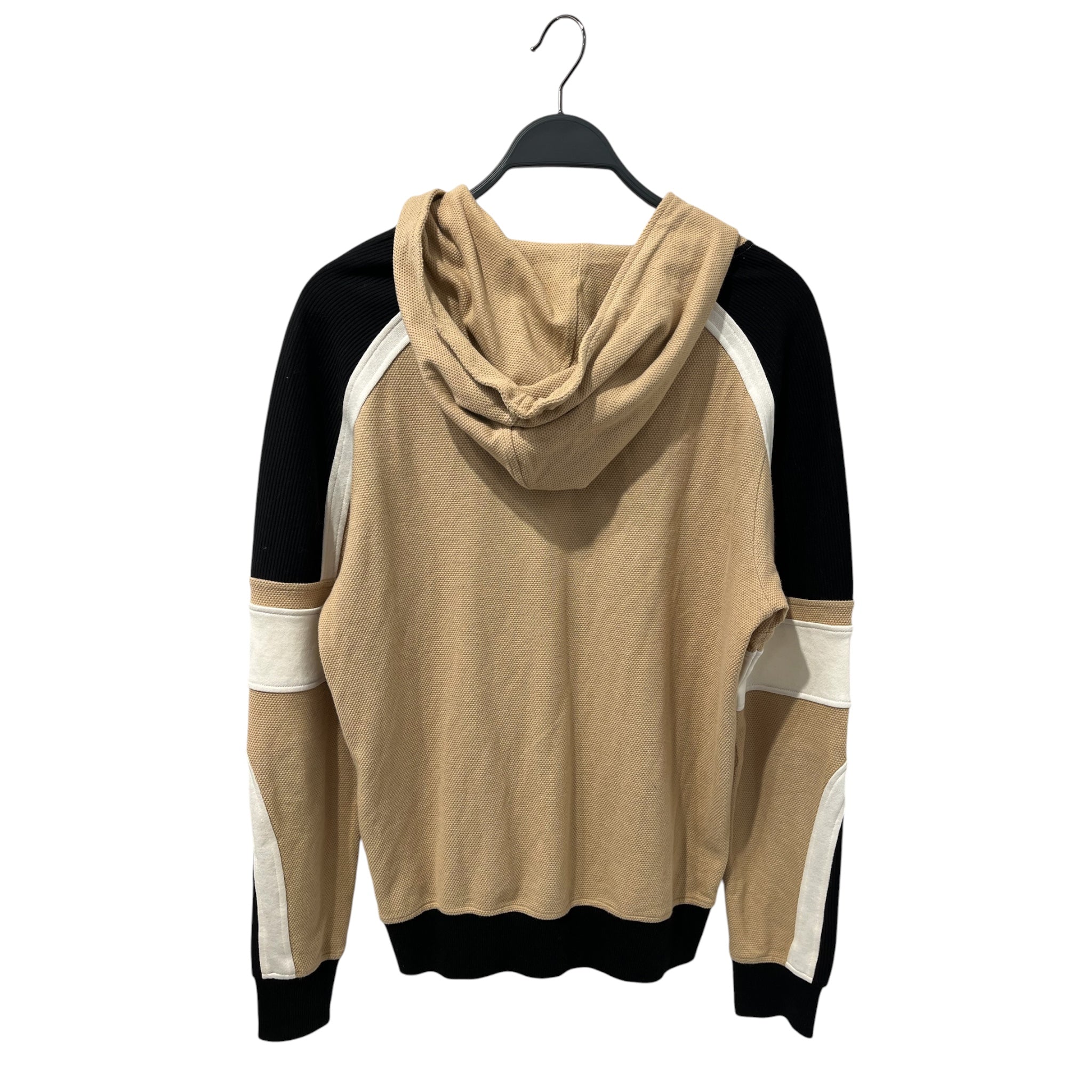 BALMAIN/Hoodie/S/Cotton/BEG/WAFFLE KNIT HOODIE view 2