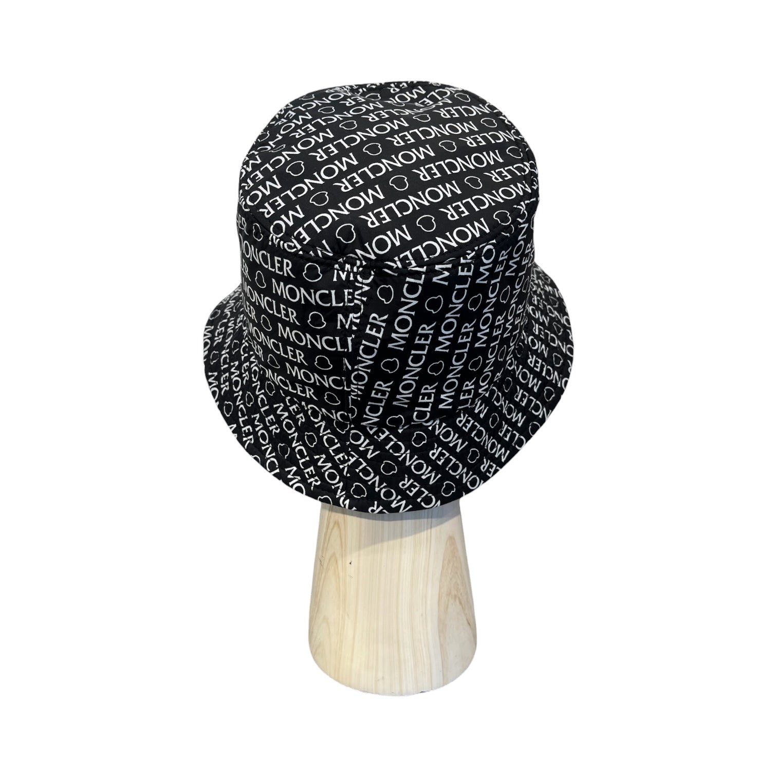 MONCLER/Bucket Hat/S/All Over Print/Nylon/BLK/M's/ALL OVER LOGO PRINT view 2