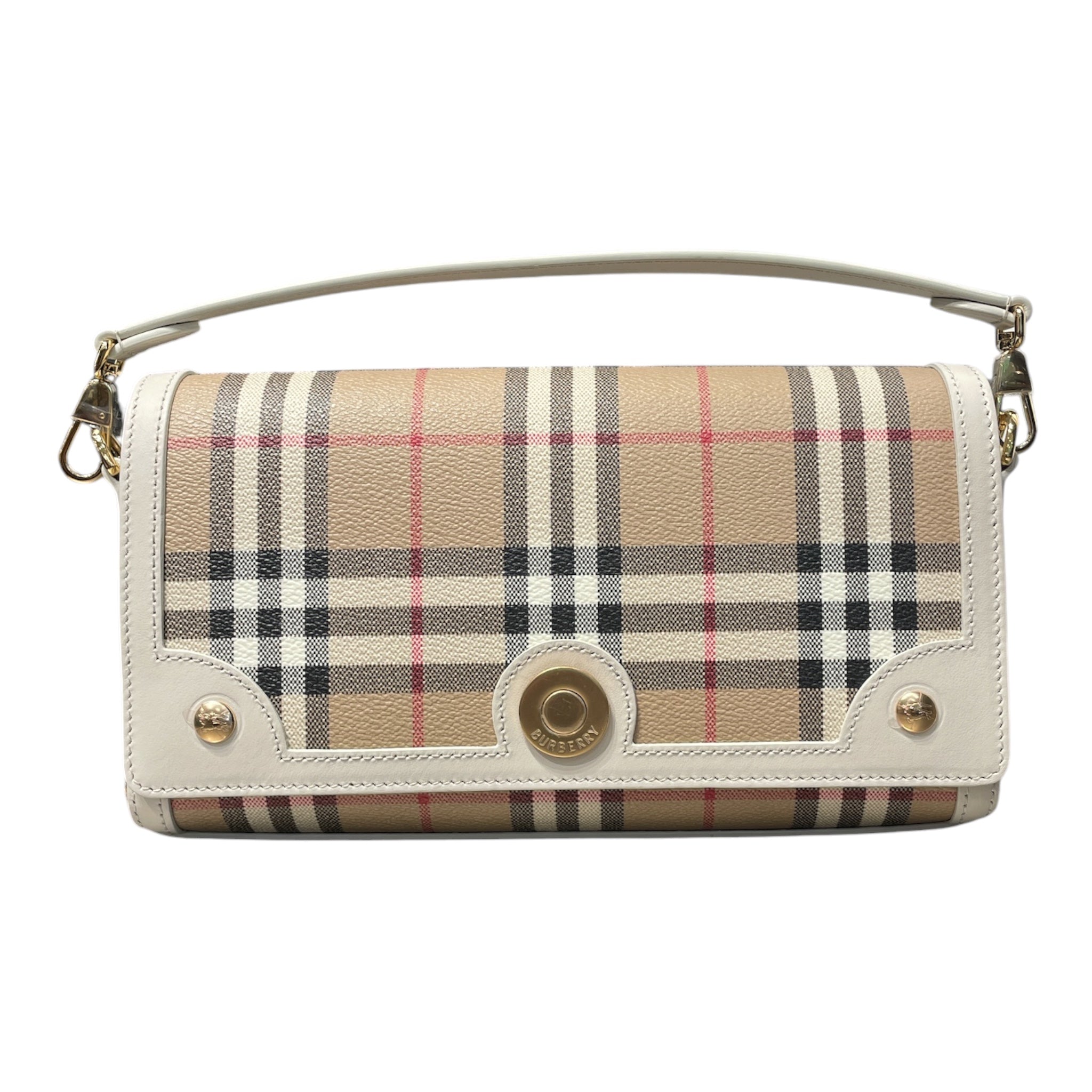 BURBERRY/Hand Bag/Plaid/Leather/CML/NOTE HANDBAG view 1