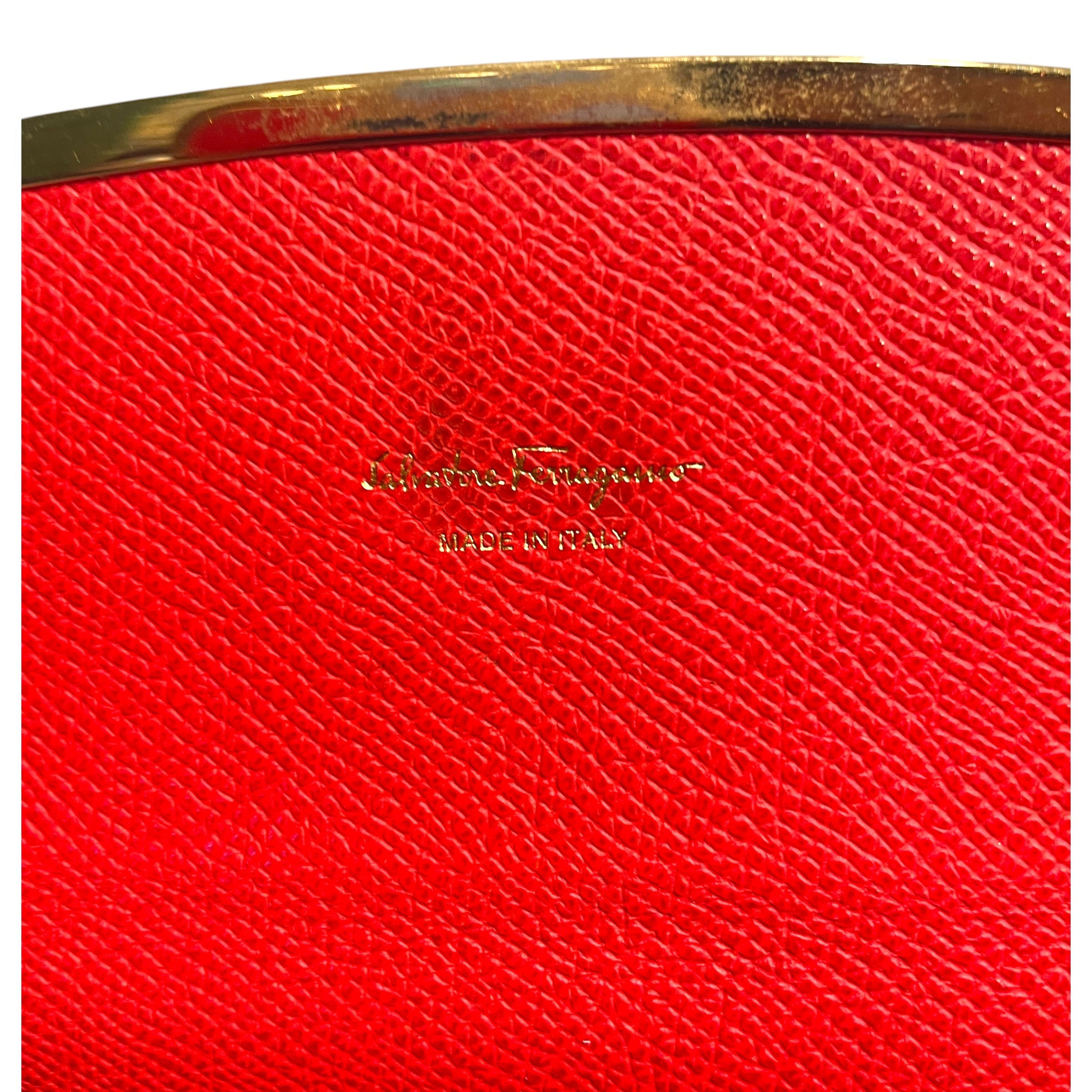 Salvatore Ferragamo/Long Wallet/Leather/RED/Gancini Continental view 4