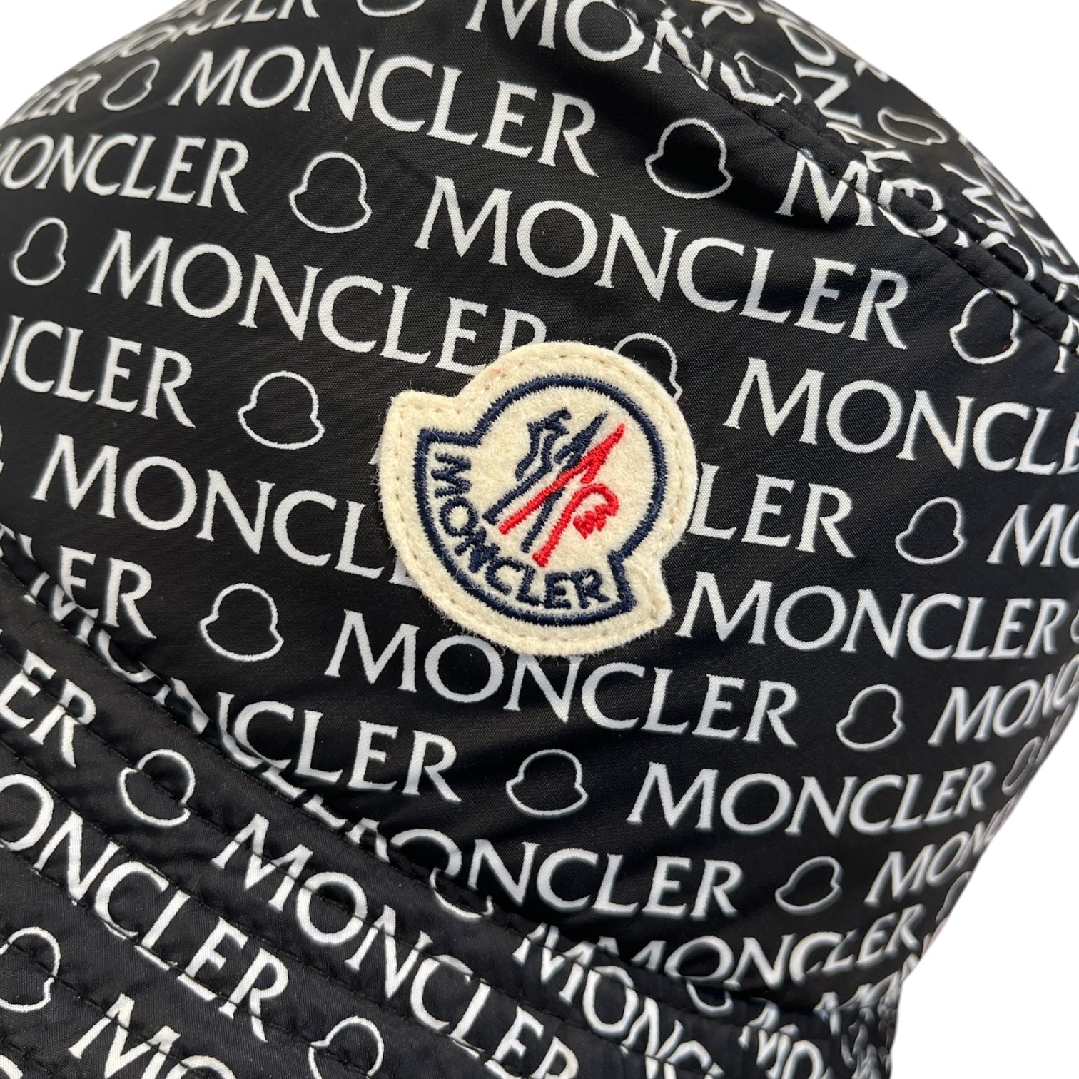 MONCLER/Bucket Hat/S/All Over Print/Nylon/BLK/M's/ALL OVER LOGO PRINT view 3