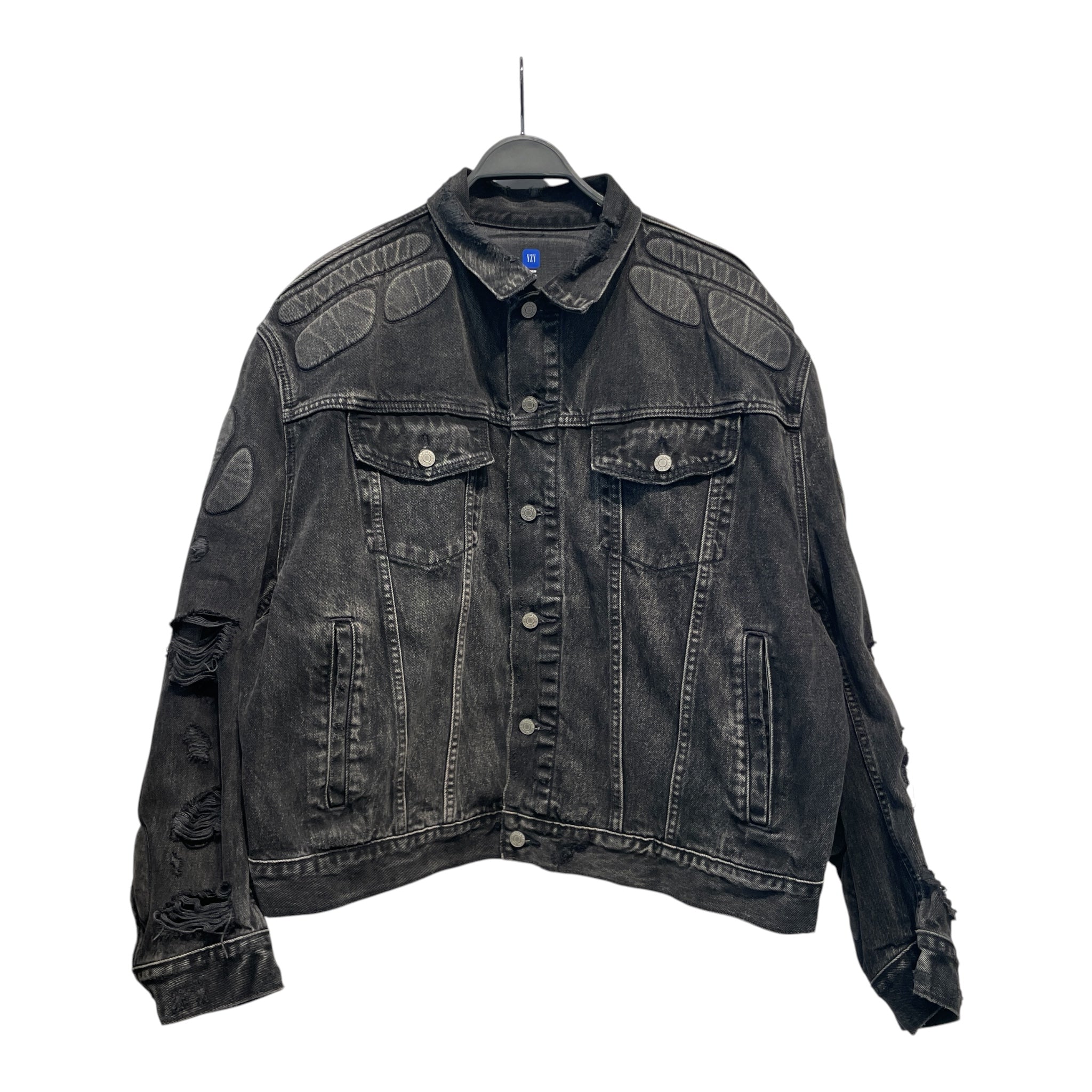 YEEZY/GAP/Denim Jkt/M/Denim/BLK/padded view 1