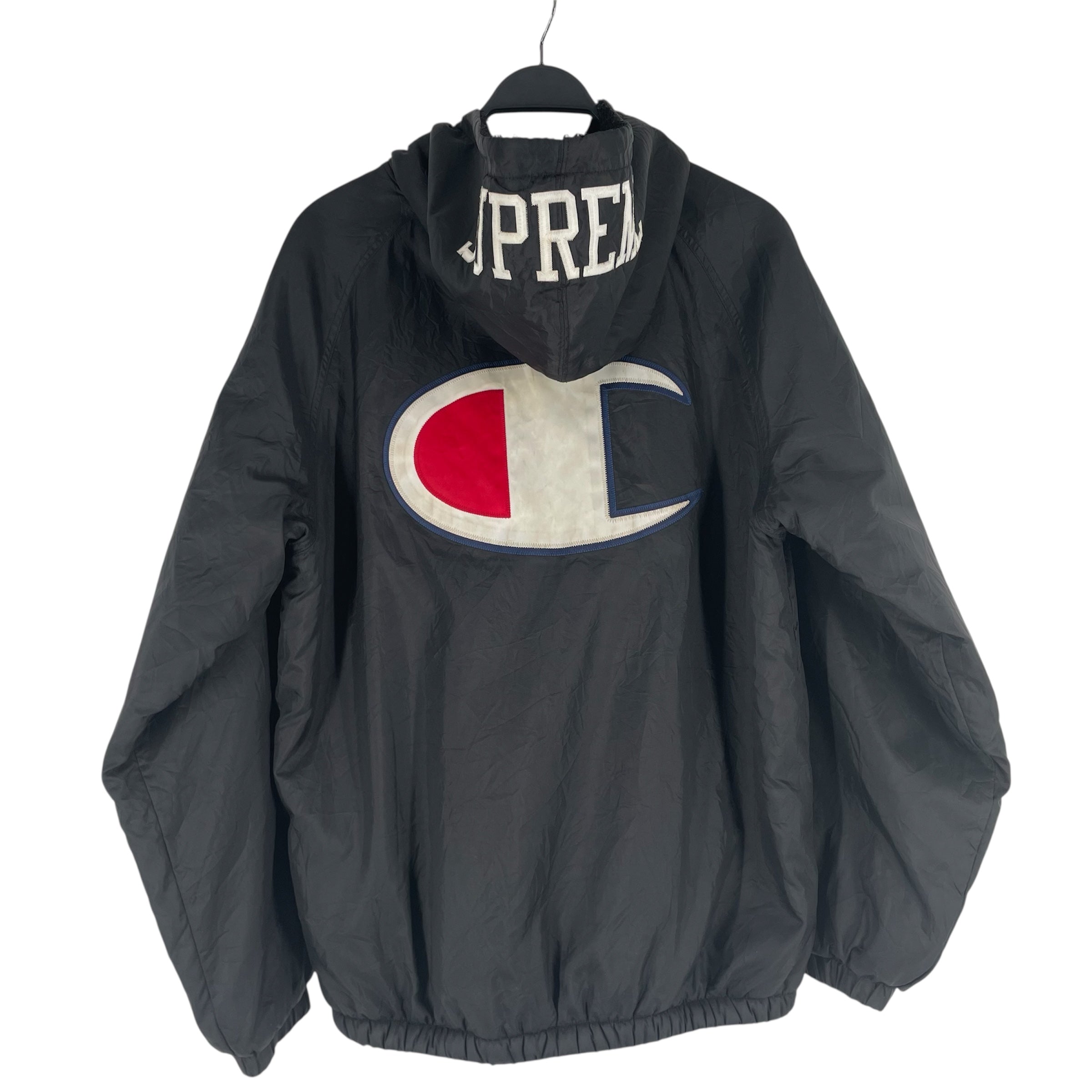 Champion/Supreme/Jacket/L/Nylon/BLK/SHERPA LINED ZIP UP HOODIE view 2