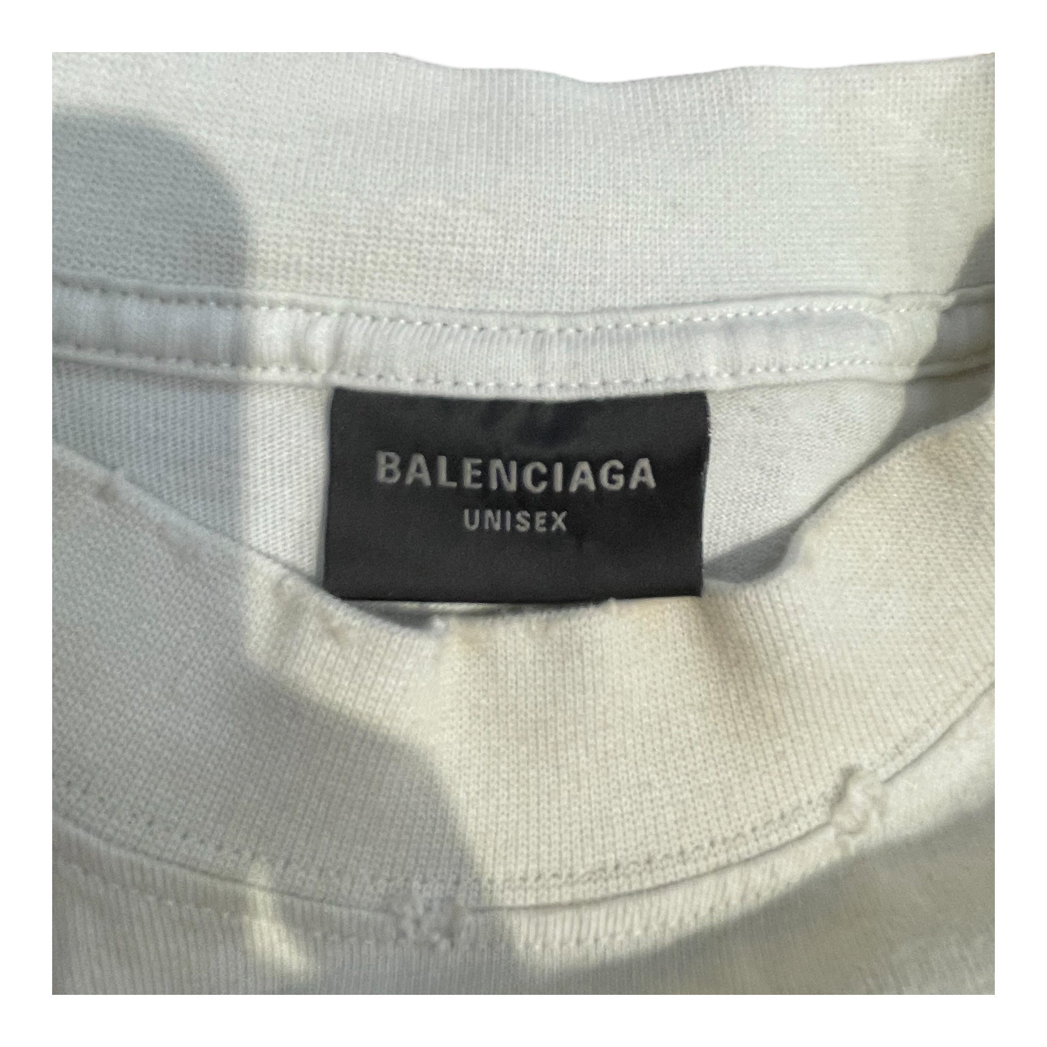 BALENCIAGA/T-Shirt/2/Cotton/CRM/Graphic/BALENCIAGA SKATER T-SHIRT view 3