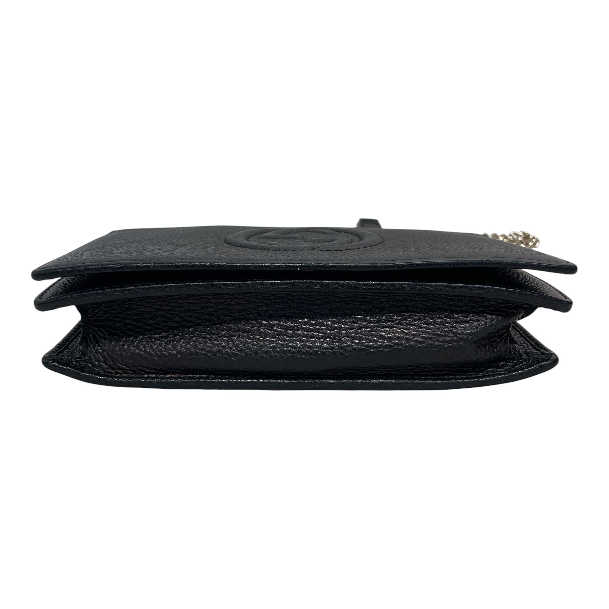 GUCCI/Cross Body Bag/Leather/BLK/SOHO TOP view 3