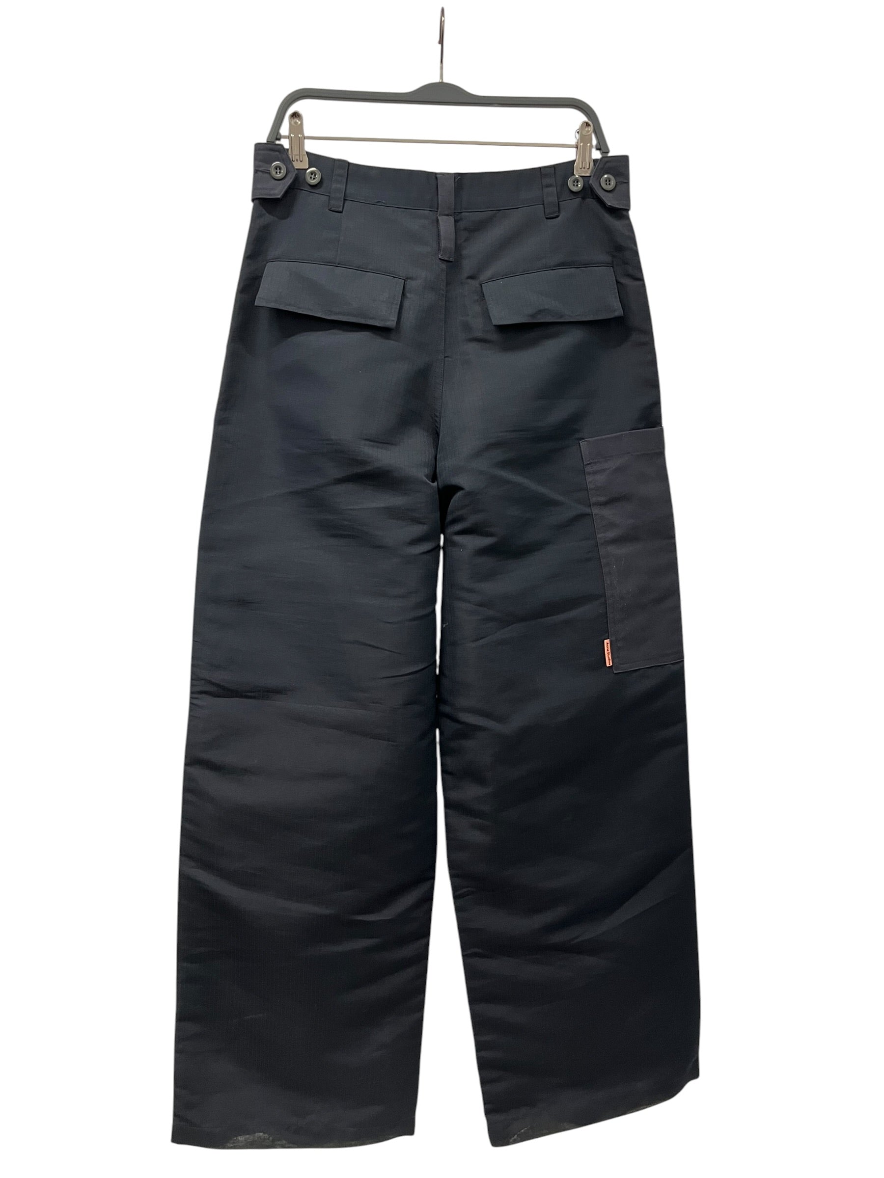 Acne Studios/Cargo Pants/46/Polyester/BLK/BAGGY NYLON PATCHWORK view 2