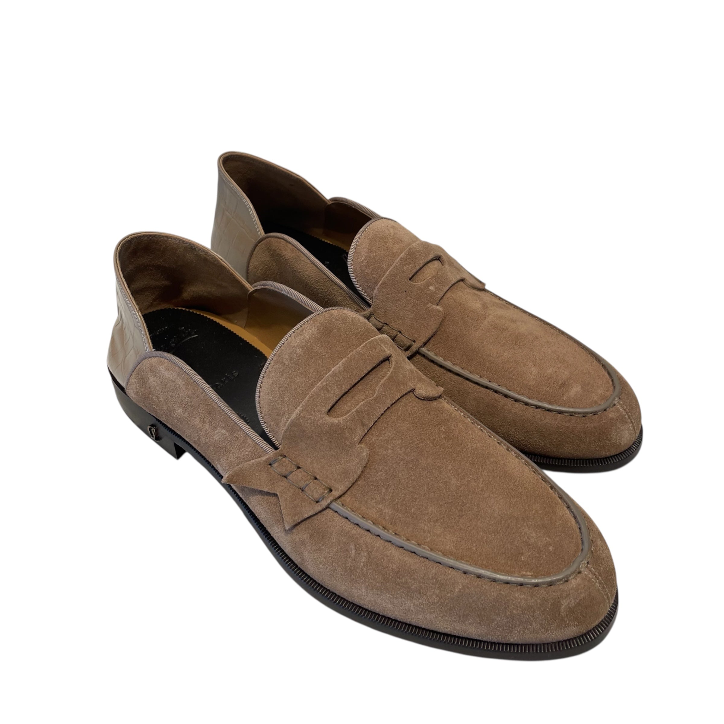 Christian Louboutin/Loafers/EU 46/BEG/No Penny Back view 1