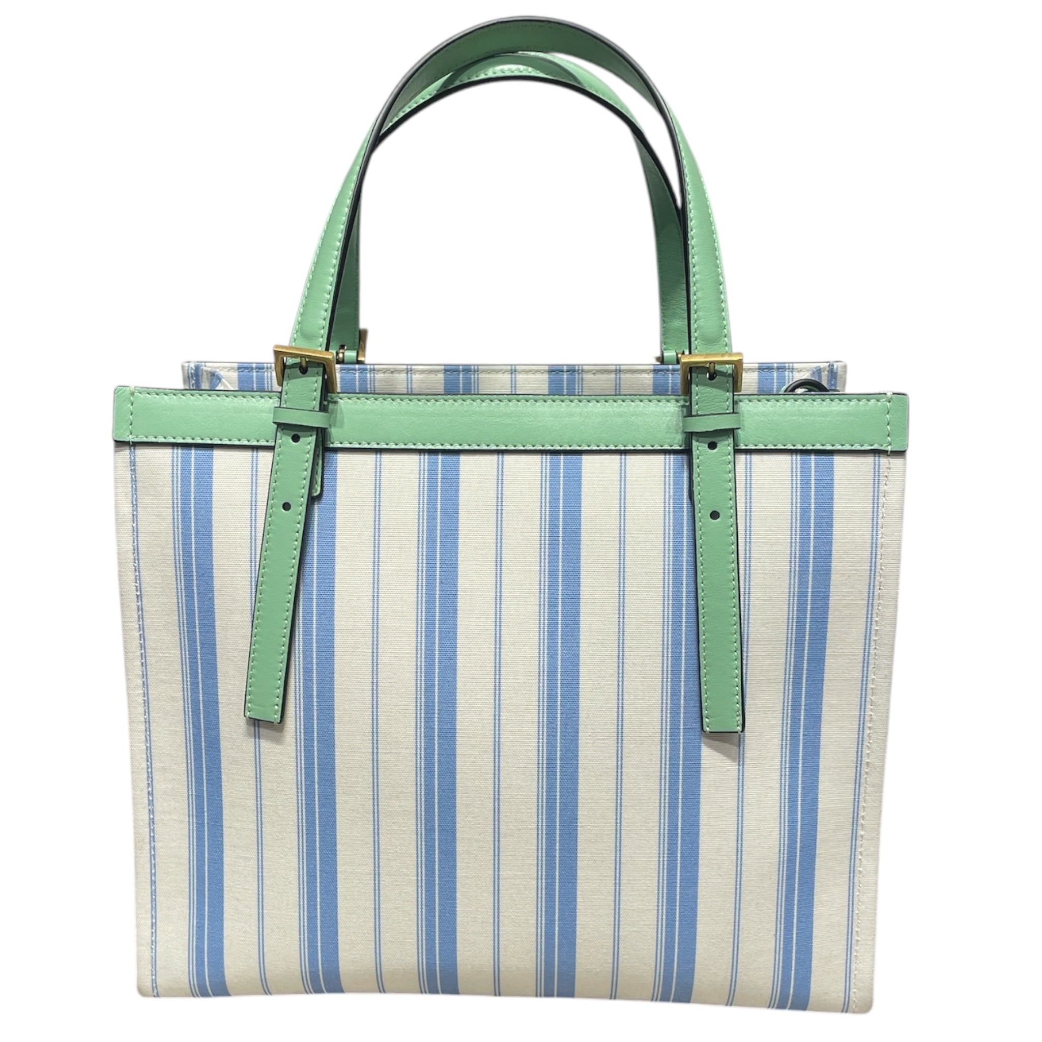 VERSACE/Tote Bag/Stripe/Cotton/BLU/La Lacanza Med Tote view 2