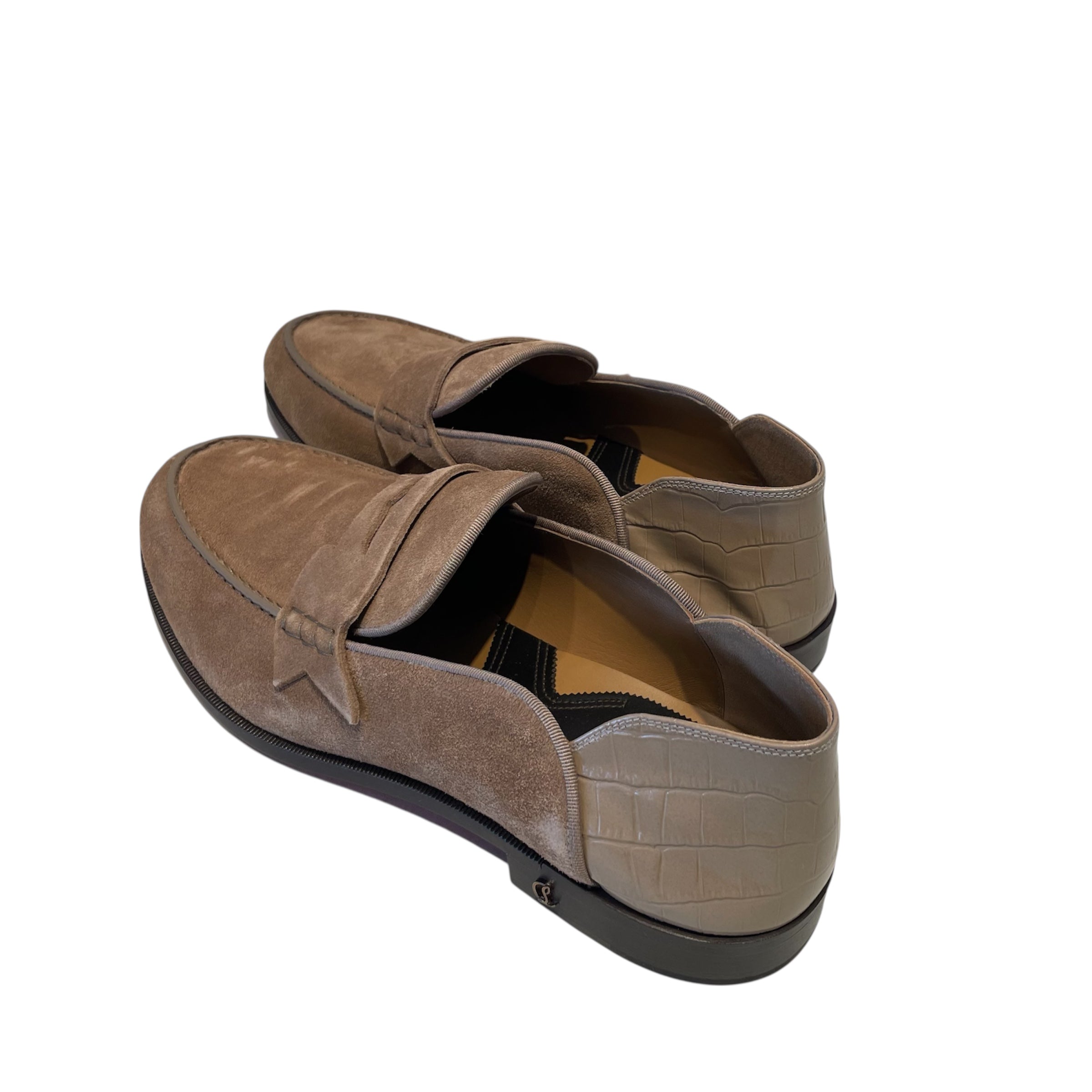 Christian Louboutin/Loafers/EU 46/BEG/No Penny Back view 2