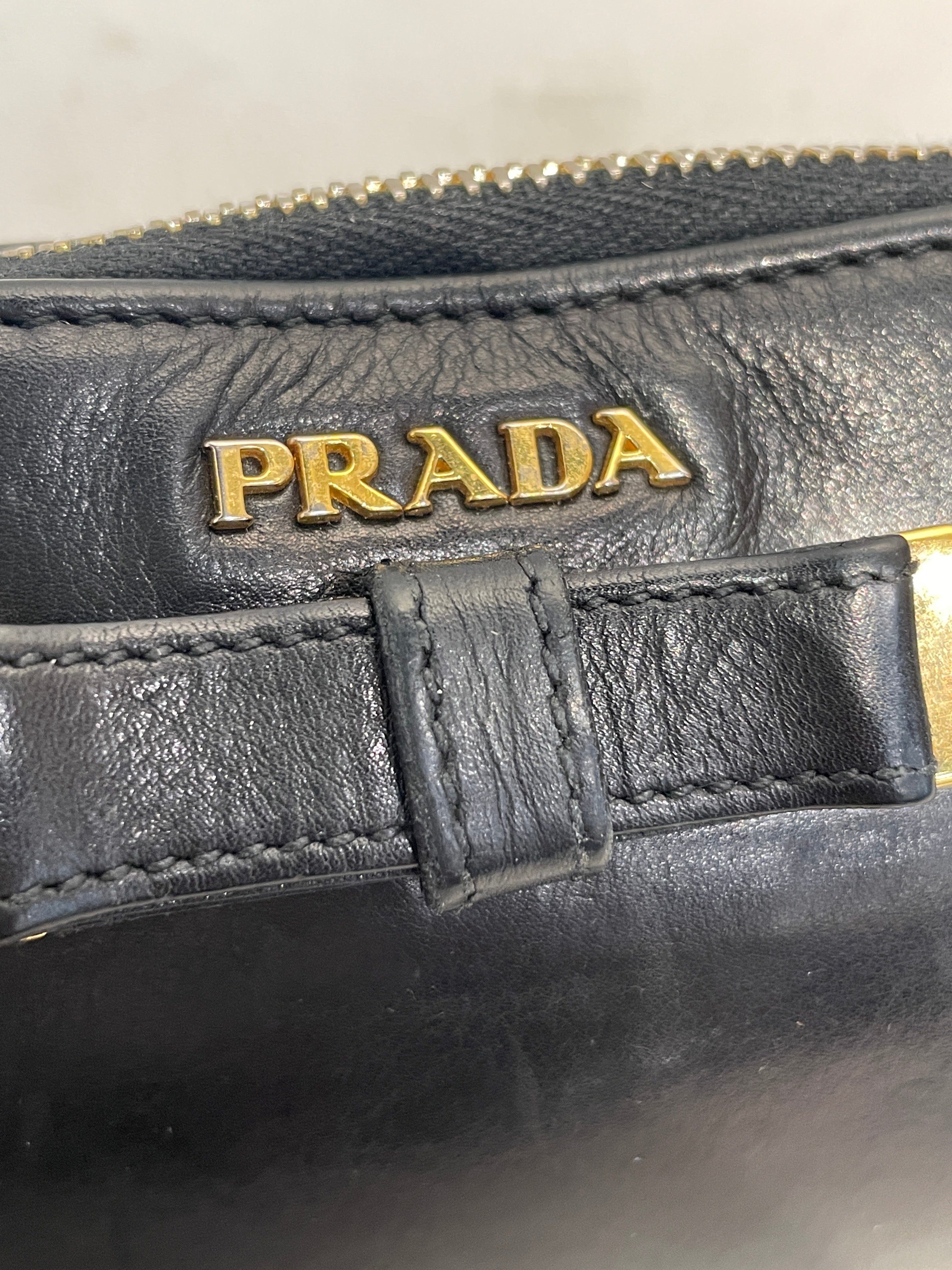 PRADA/Long Wallet/Leather/BLK/L's/ view 7