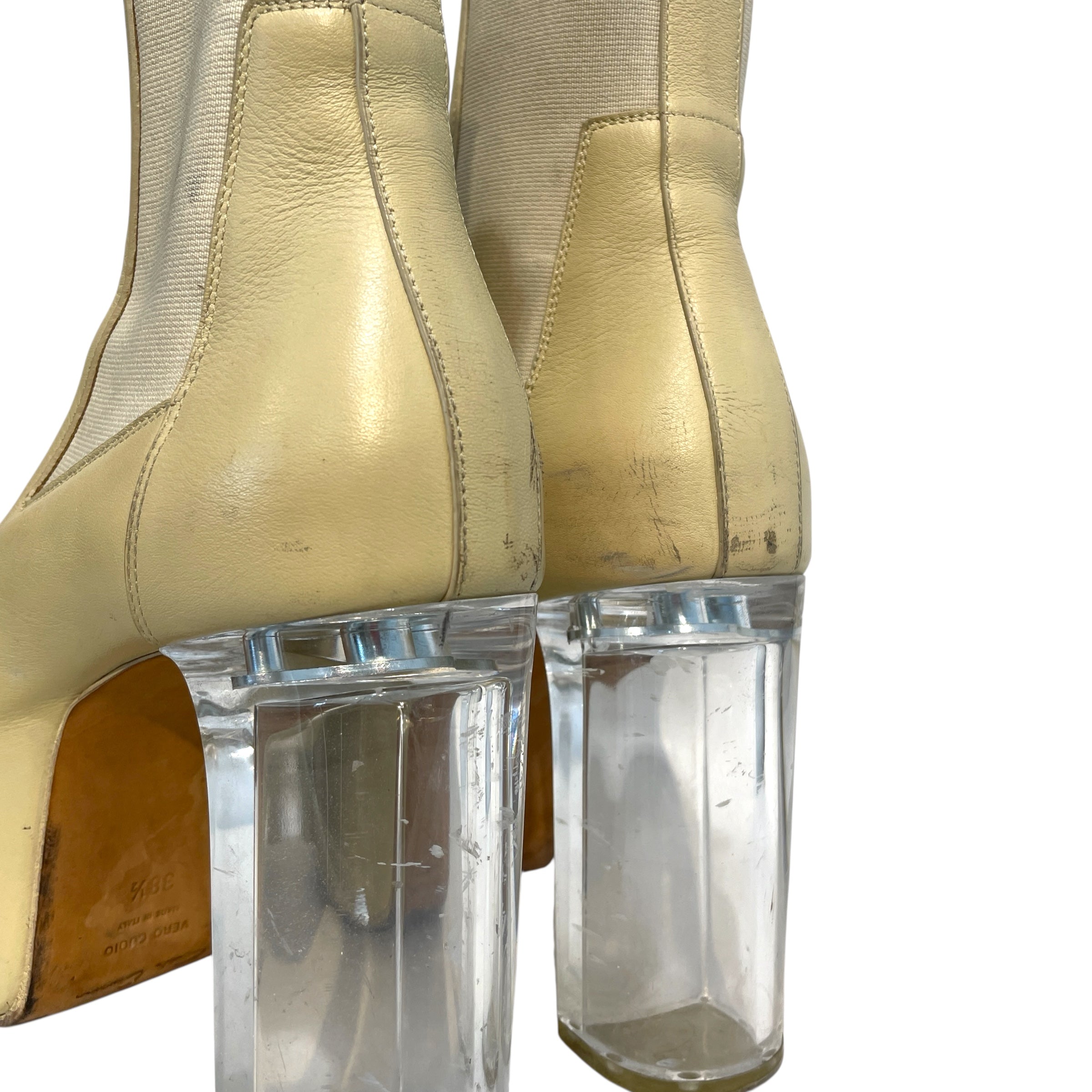 Rick Owens/Shoes/EU 38/Leather/CRM/Kiss Heels view 5