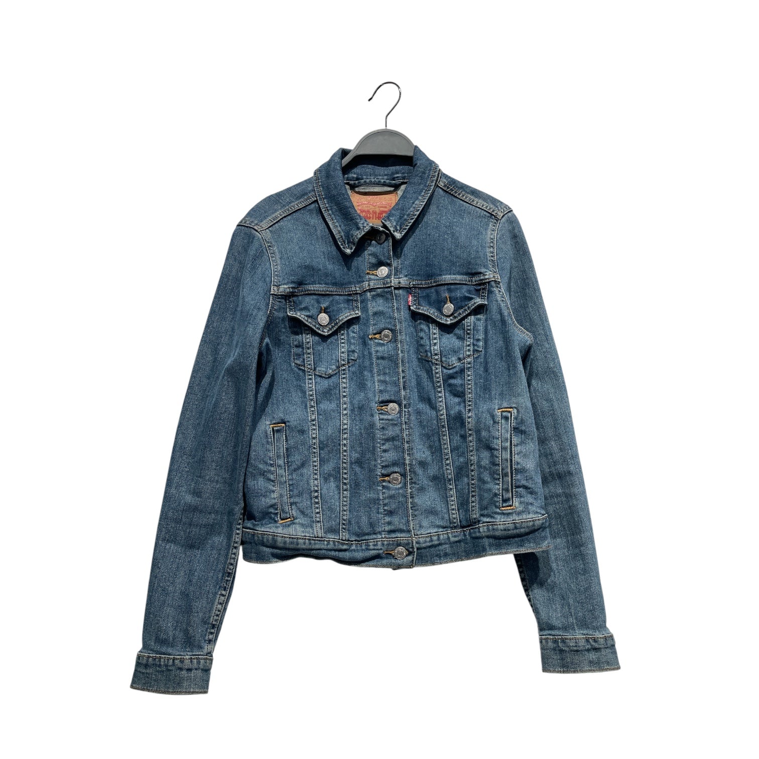 Levi's/Denim Jkt/L/Denim/BLU/Blue Western Shorthorn Tucker view 1