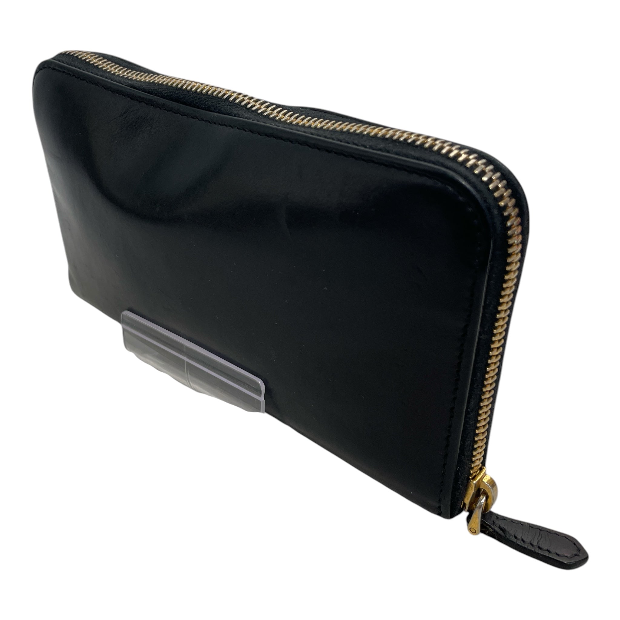 PRADA/Long Wallet/Leather/BLK/L's/ view 2
