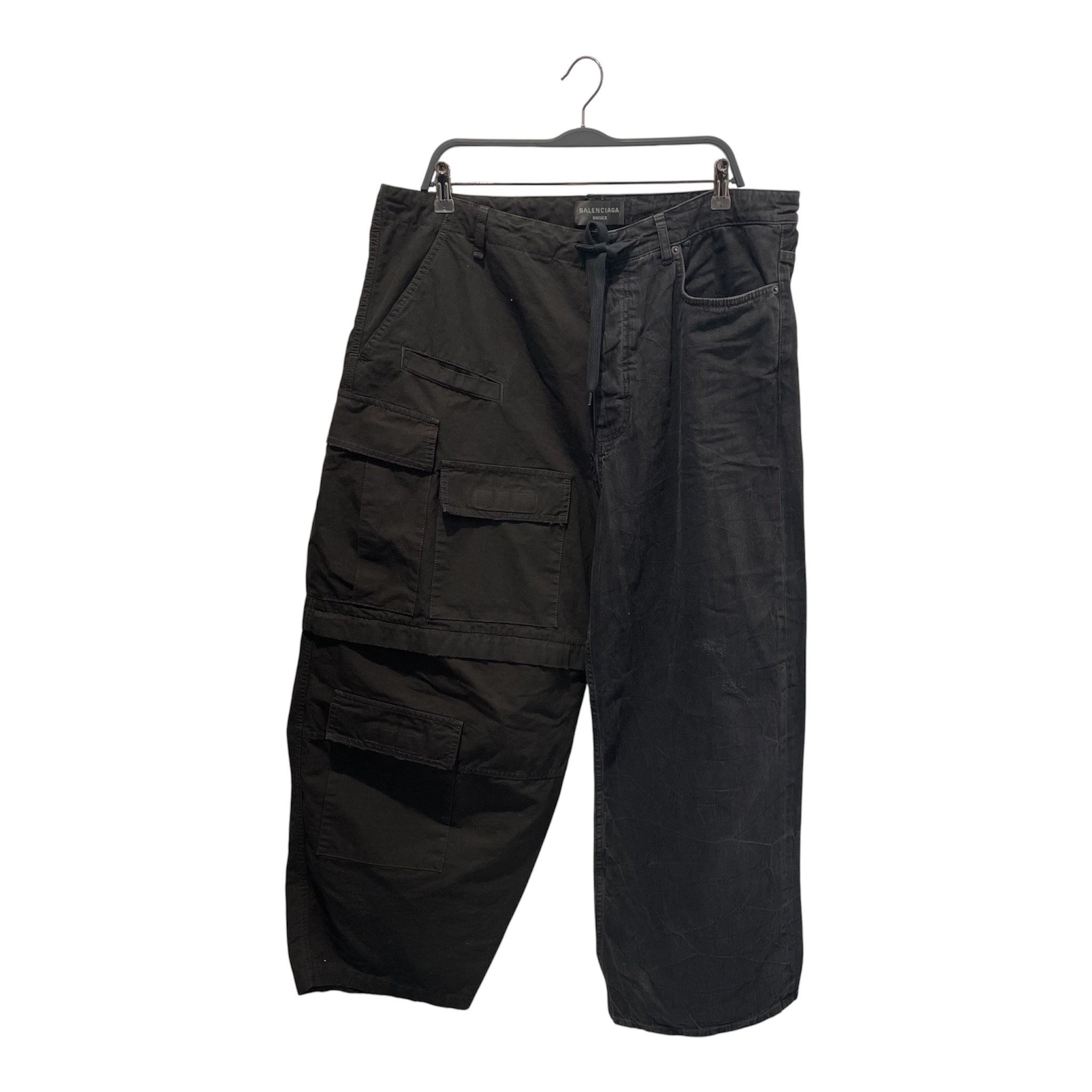 BALENCIAGA/Cargo Pants/S/Nylon/BLK/BALENCIAGA BAGGY CARGO PANTS view 1