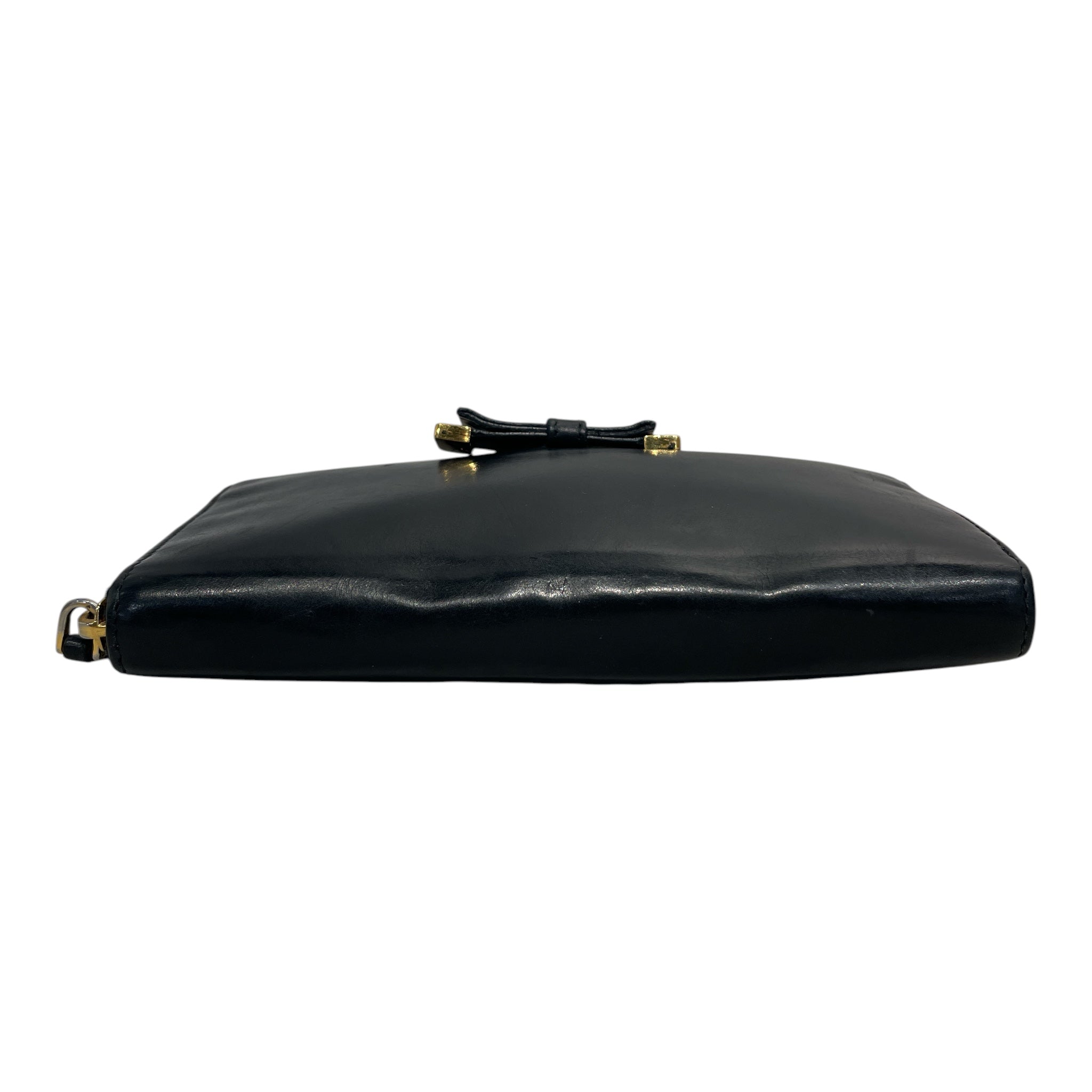 PRADA/Long Wallet/Leather/BLK/L's/ view 3