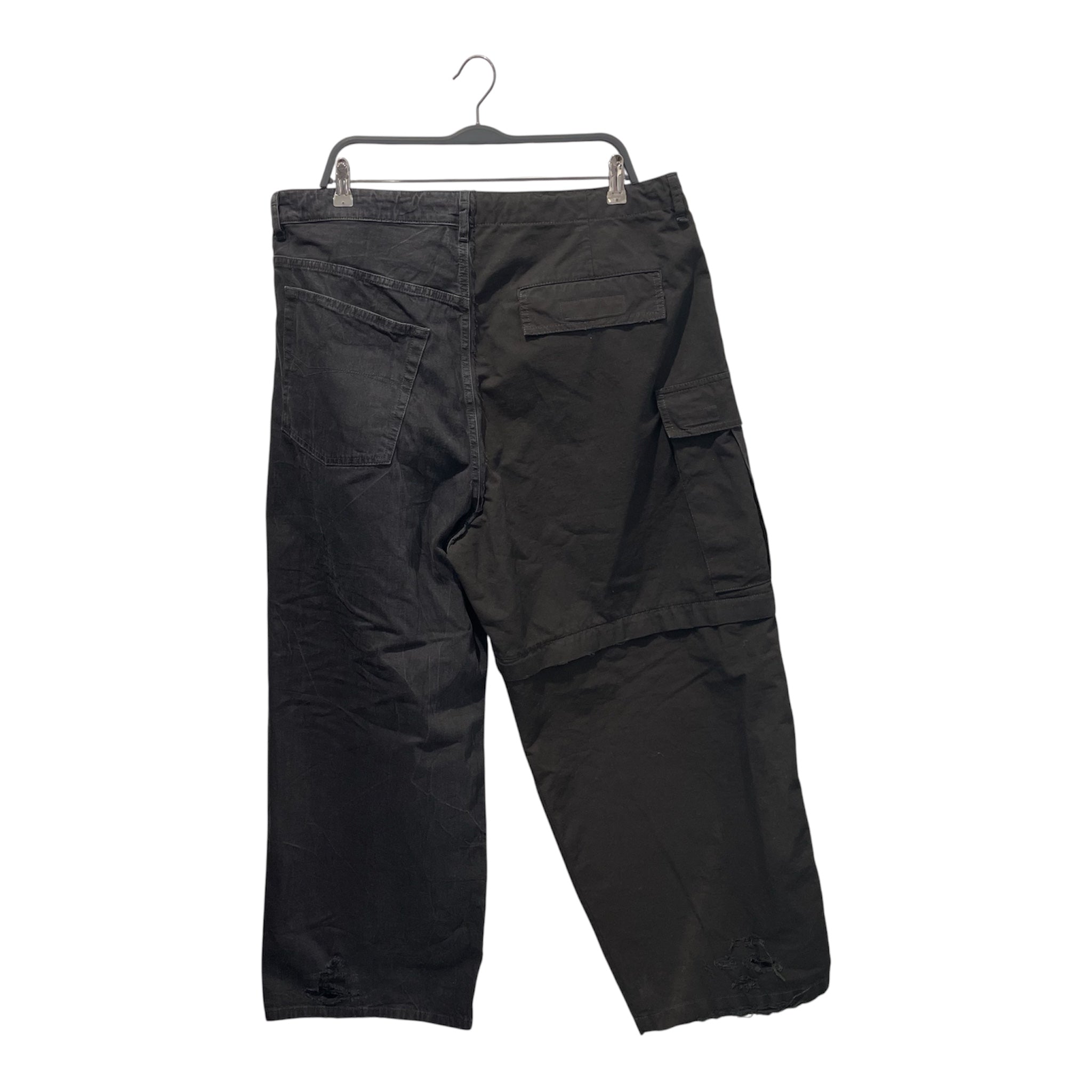 BALENCIAGA/Cargo Pants/S/Nylon/BLK/BALENCIAGA BAGGY CARGO PANTS view 2