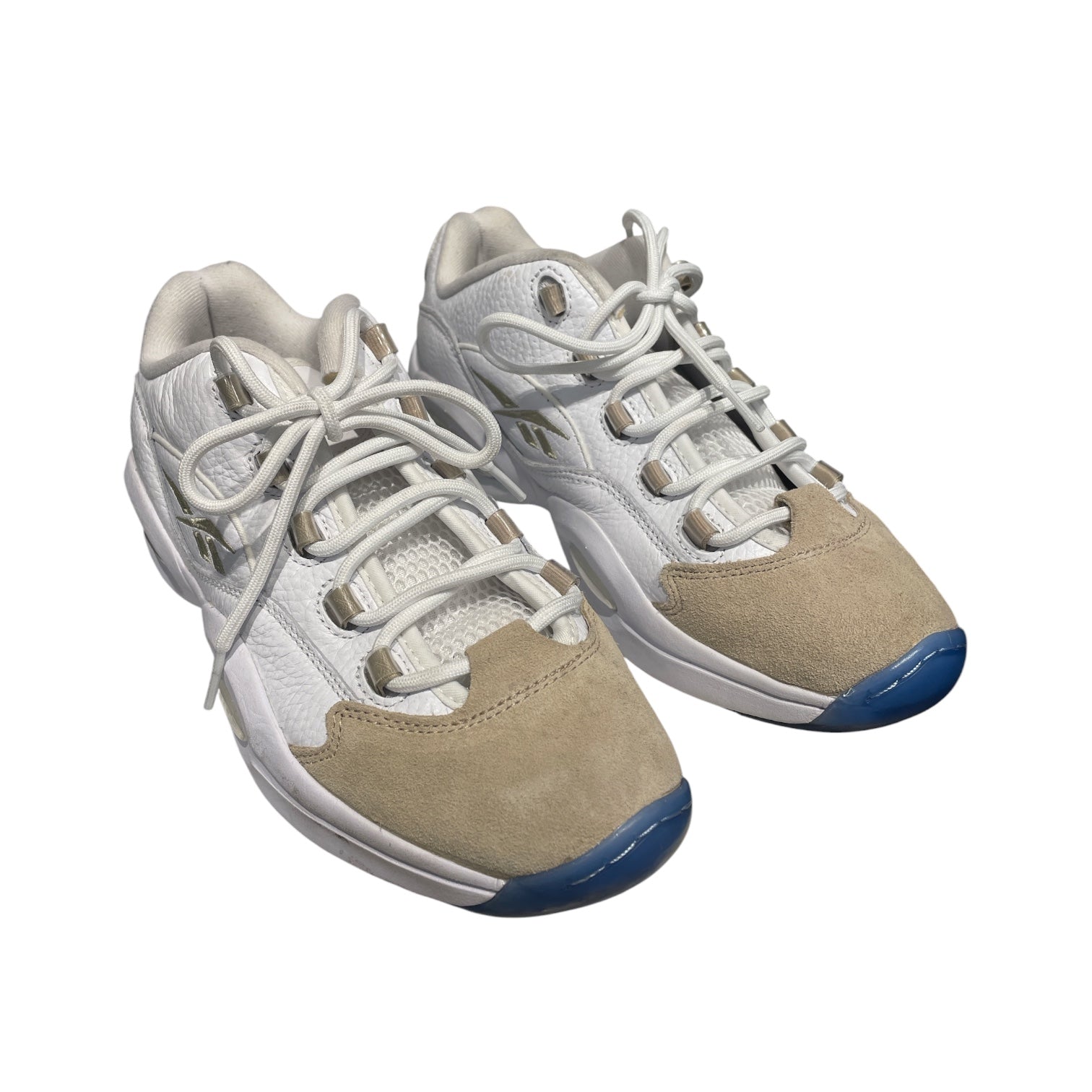 Reebok/Low-Sneakers/US 9/Leather/WHT/Reebok Low Oatmeal view 1
