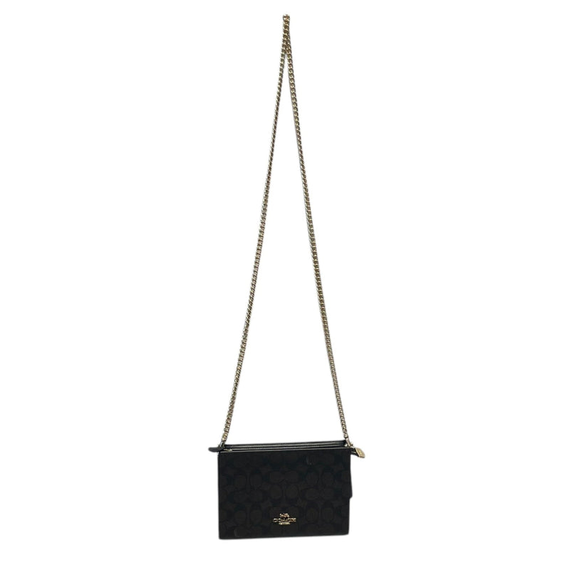 COACH/Cross Body Bag/Monogram/Leather/BRW/lucy L zip