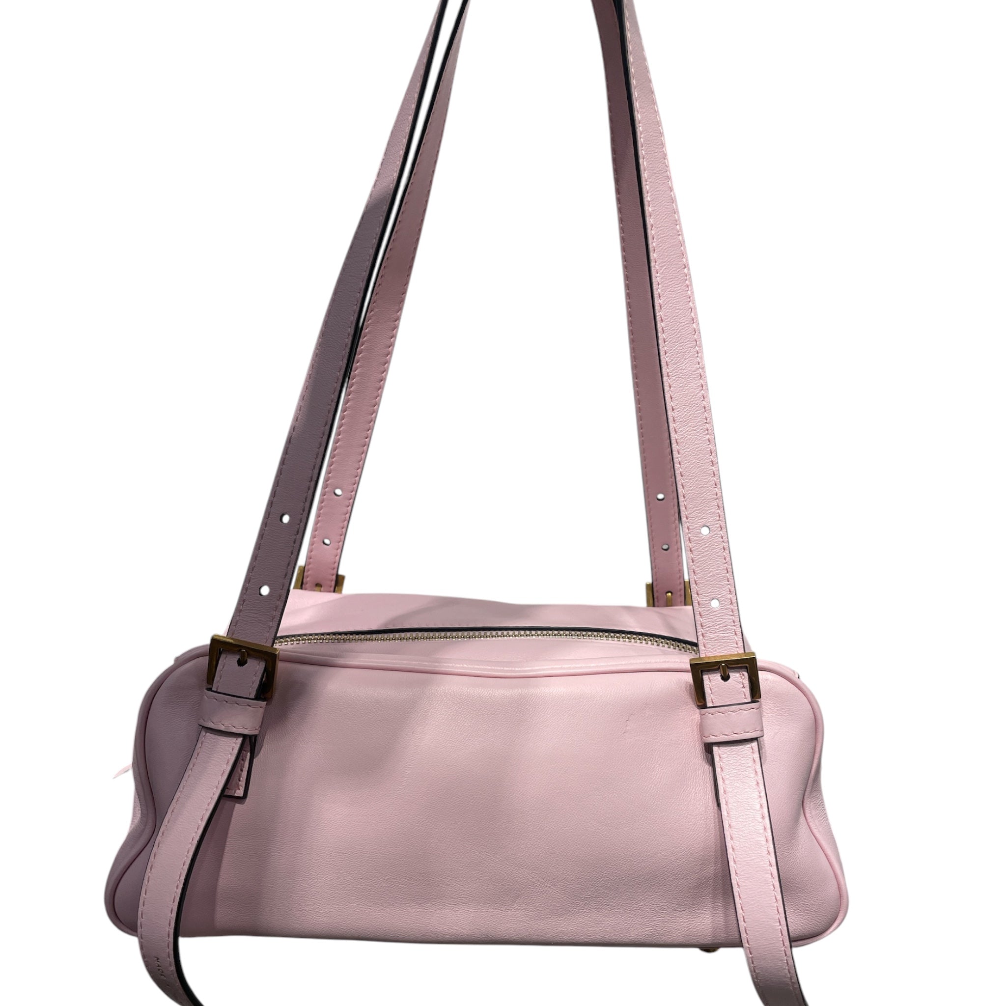 VERSACE/Hand Bag/Leather/PNK/Embleme Nappa Bowling Bag view 2