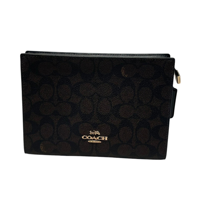 COACH/Cross Body Bag/Monogram/Leather/BRW/lucy L zip