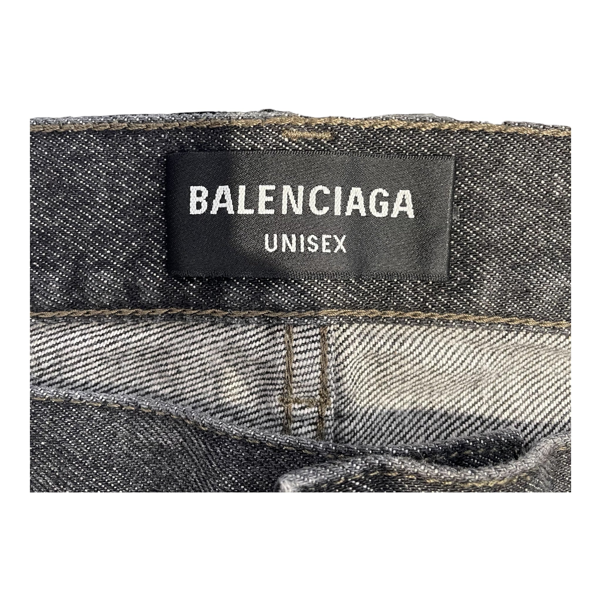 BALENCIAGA/Bootcut Pants/31/Denim/GRY/BALENCIAGA DENIM view 3