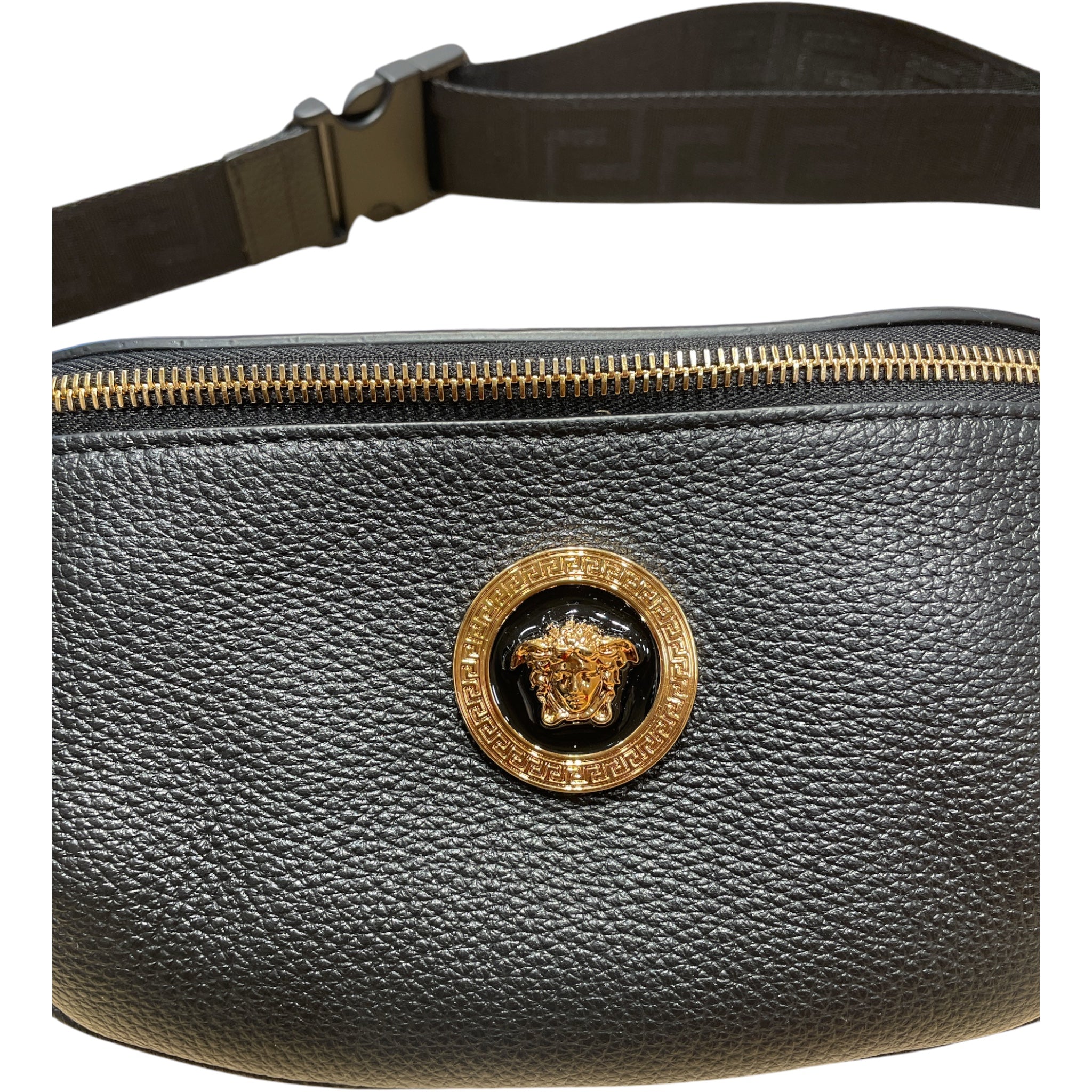 VERSACE/Fanny Pack/Leather/BLK/Medusa Fanny view 4