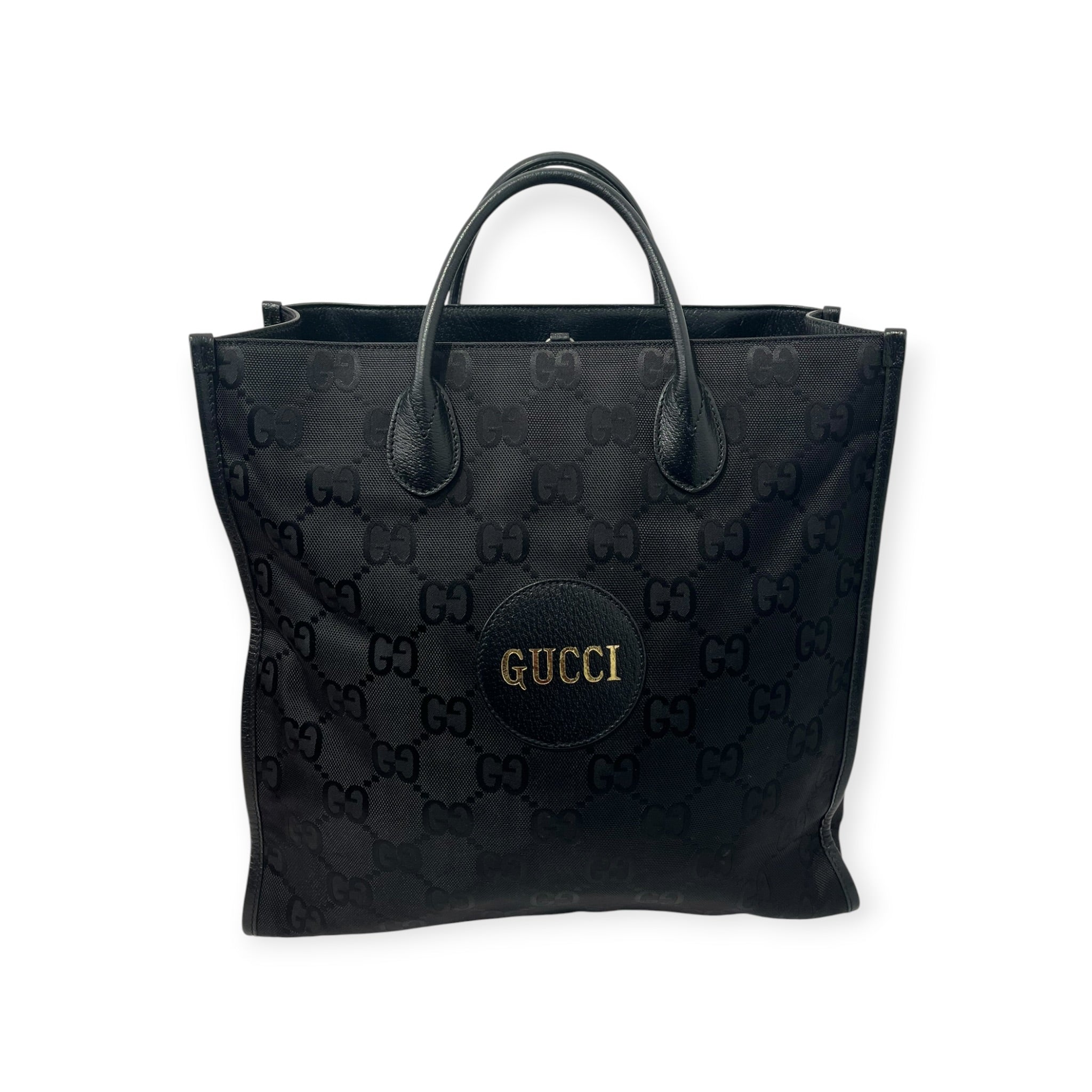 GUCCI/Tote Bag/Monogram/Cotton/BLK/GG SUPREME CANVAS TOTE view 1