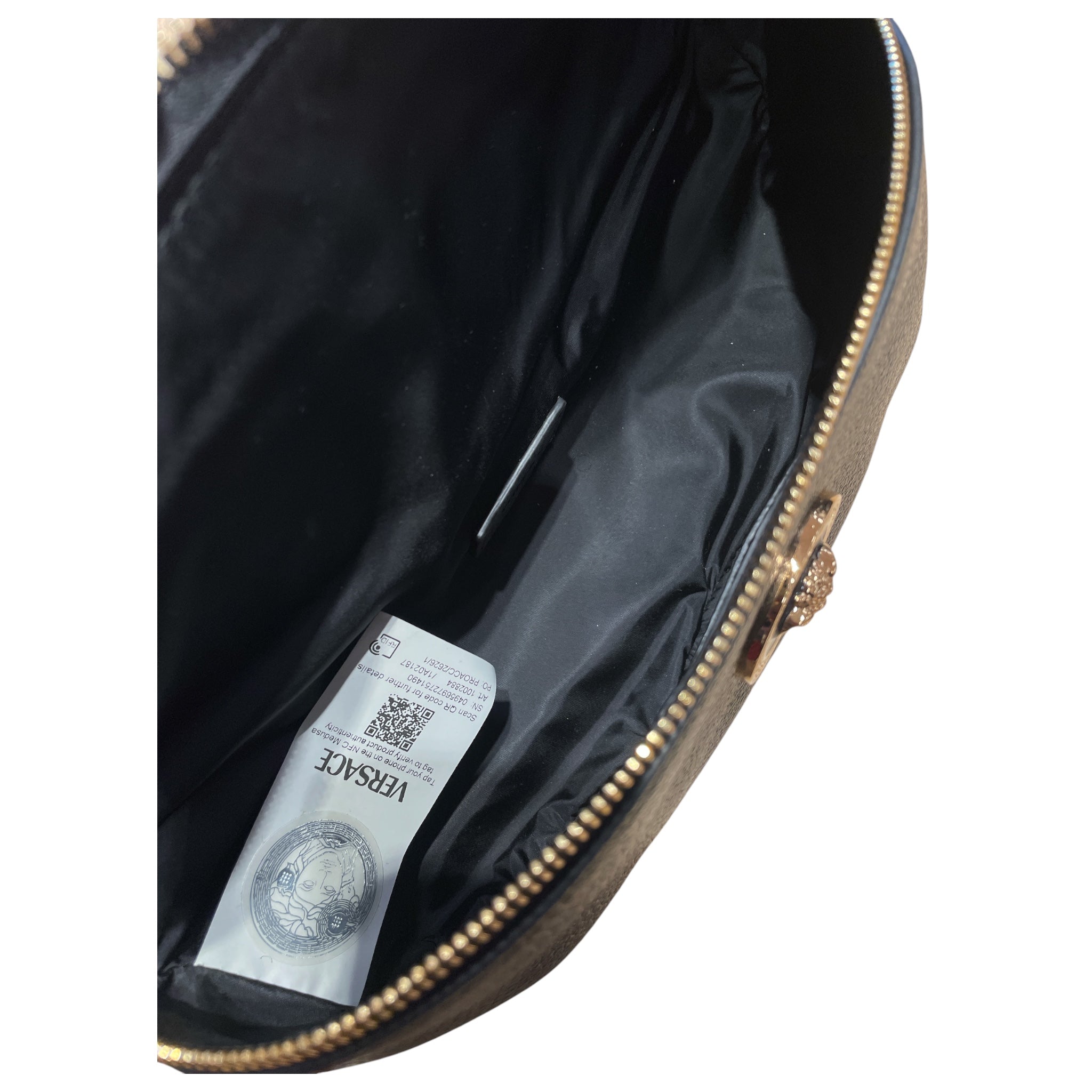 VERSACE/Fanny Pack/Leather/BLK/Medusa Fanny view 3